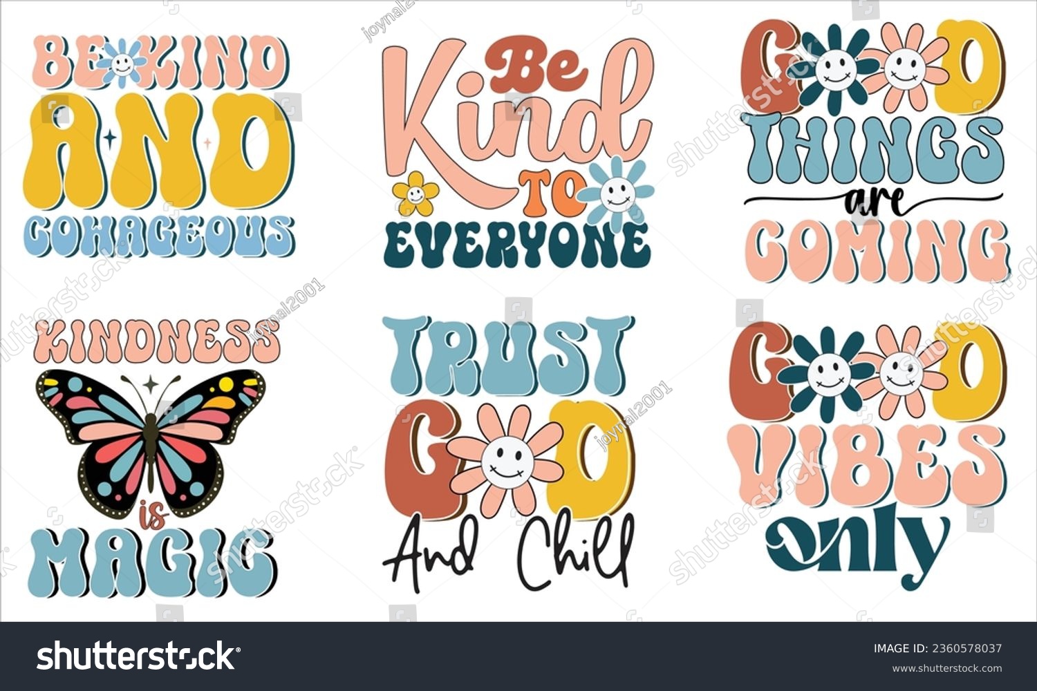 SVG of Kindness Retro SVG Design, Kindness Quotes Design, Retro Kindness Retro SVG Bundle. svg