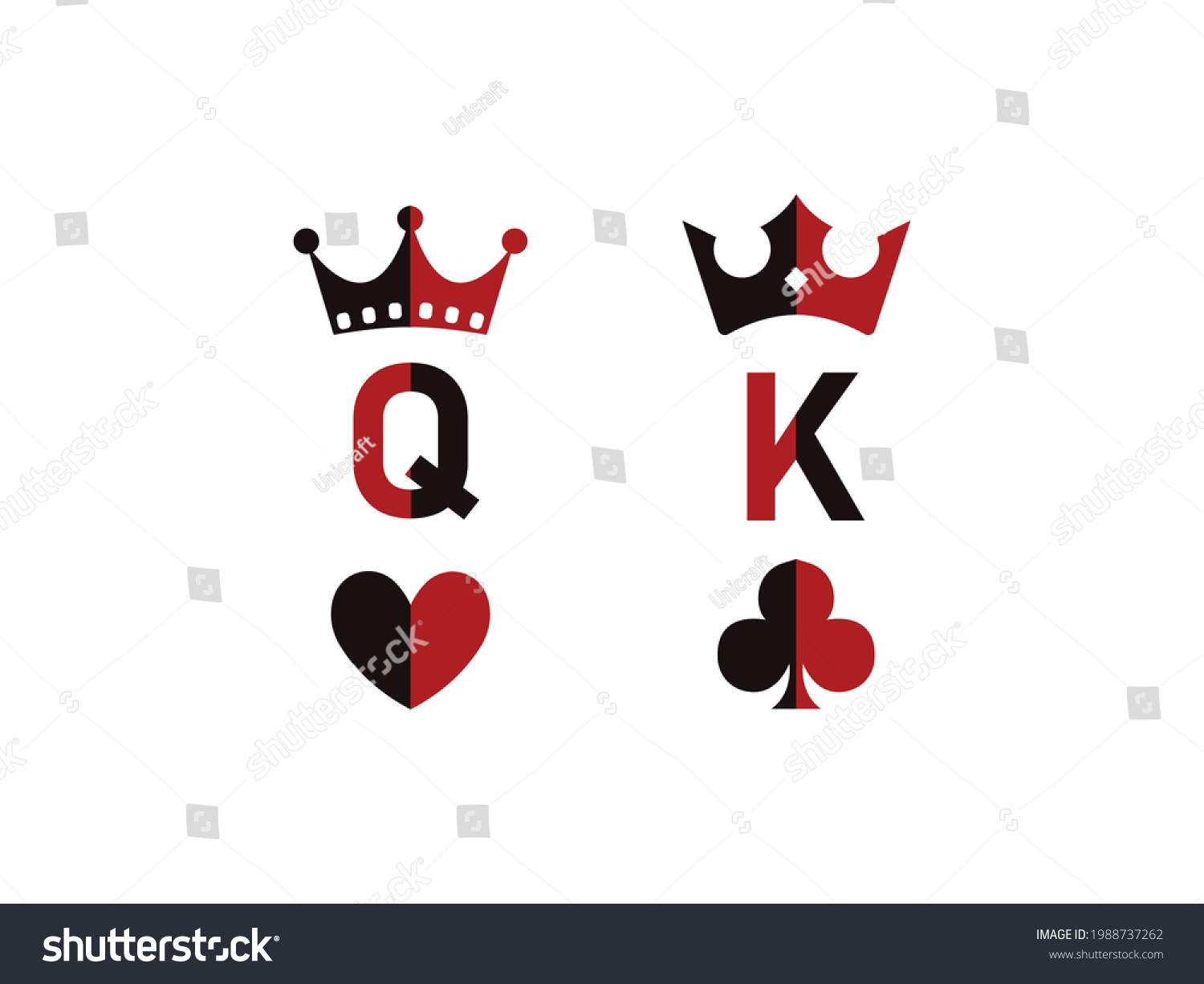 King Queen Couple Icon Vector Illustration Stock Vector (Royalty Free ...