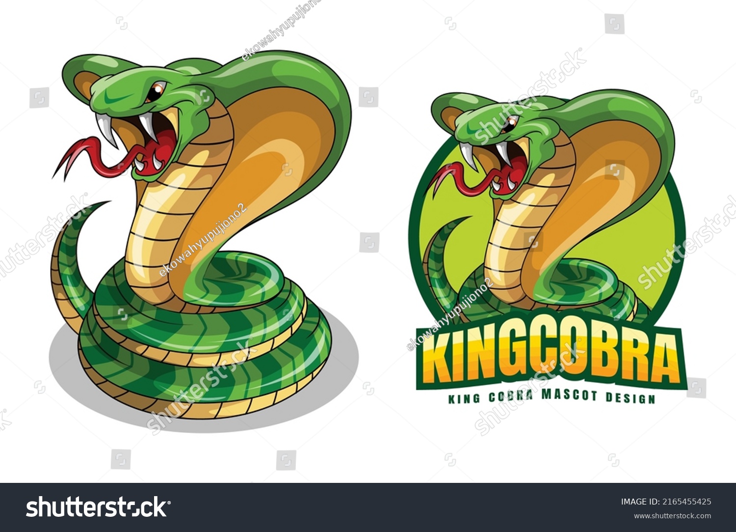 King Cobra Mascot Design Illustration Stock Vector (Royalty Free ...