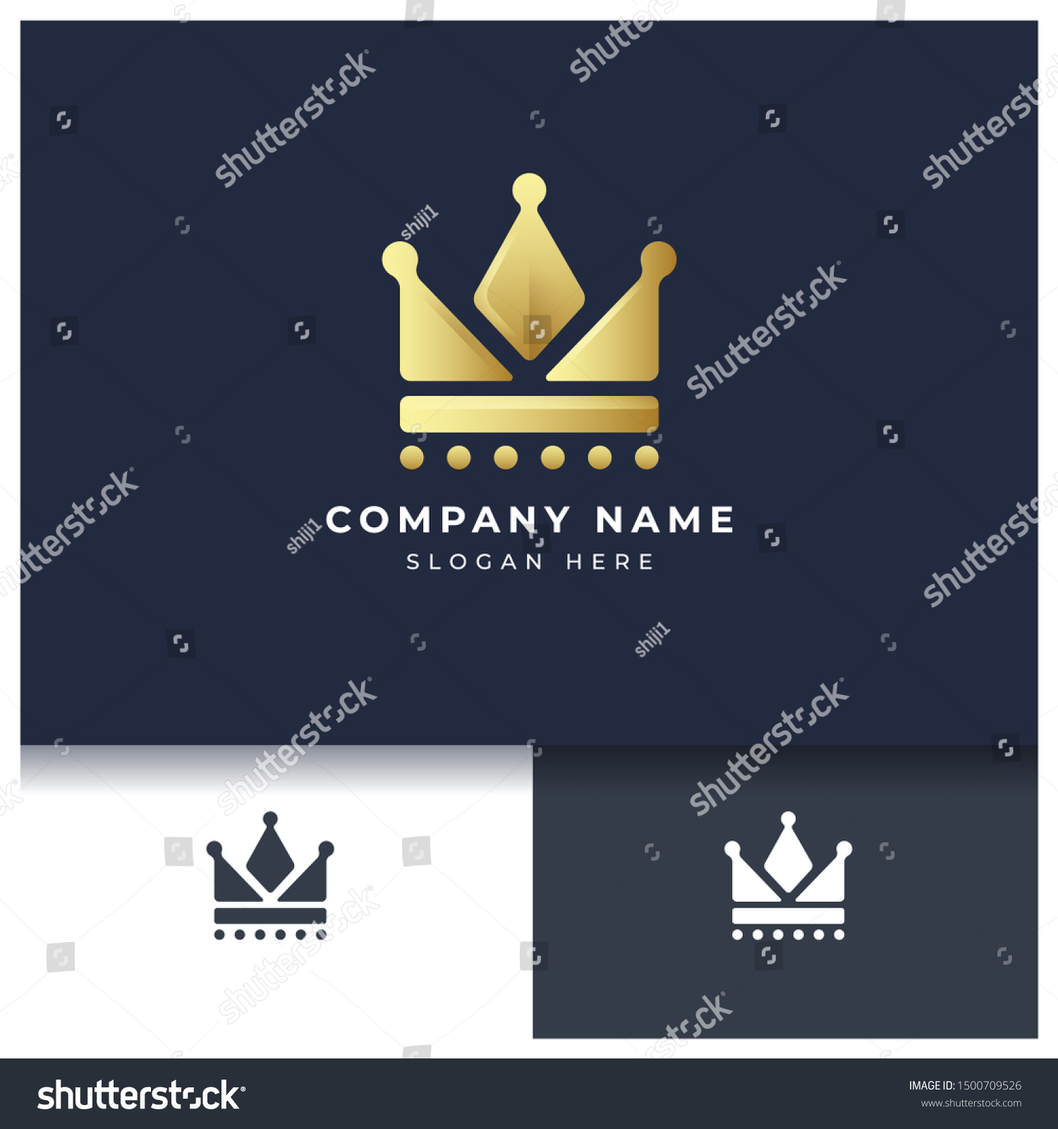 King Crown K Letter Logo Design Stock Vector (Royalty Free) 1500709526