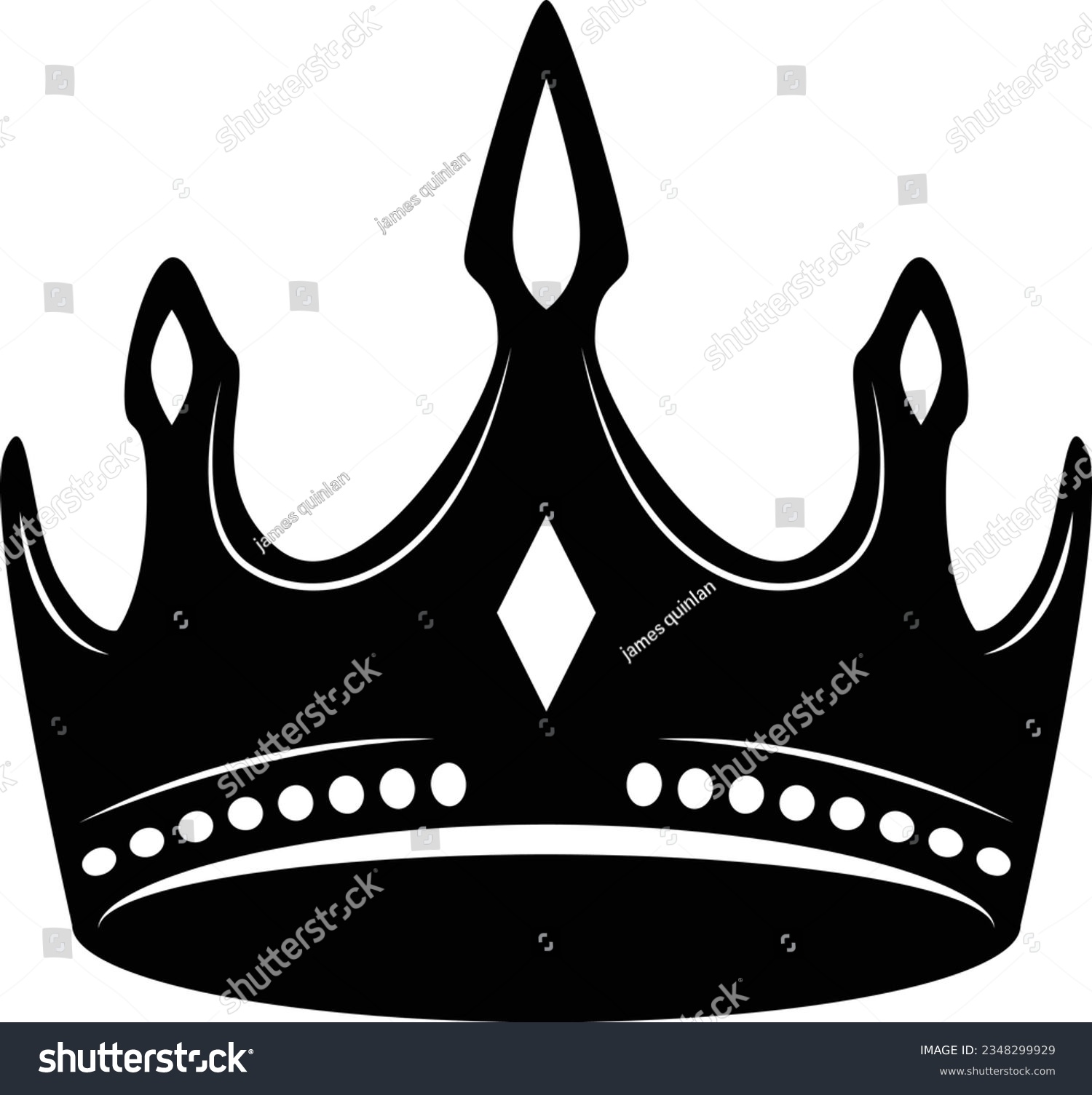 SVG of King crown svg vector illustration. Royal crown graphic isolated. svg