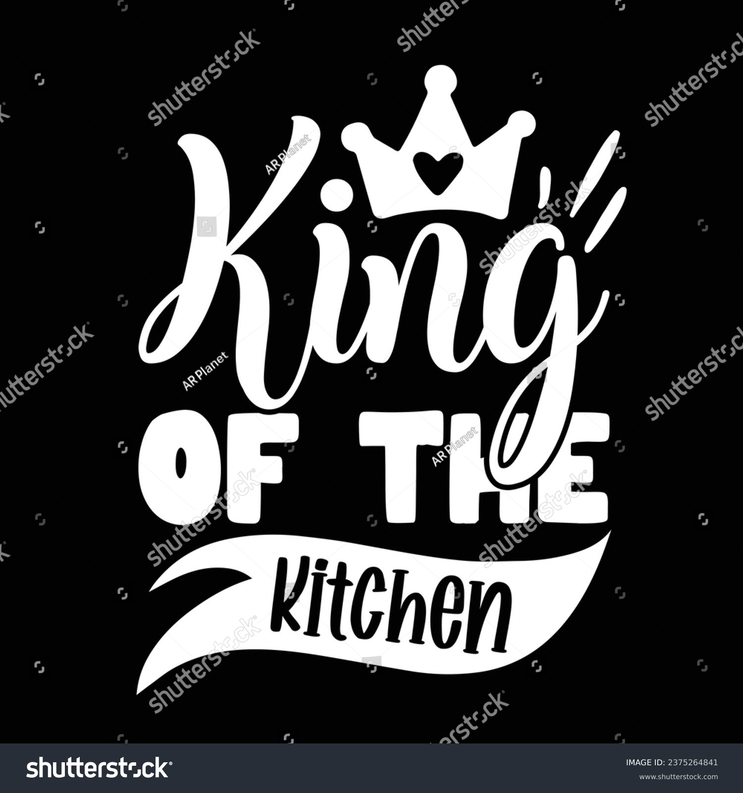 SVG of King of the kitchen Apron design svg