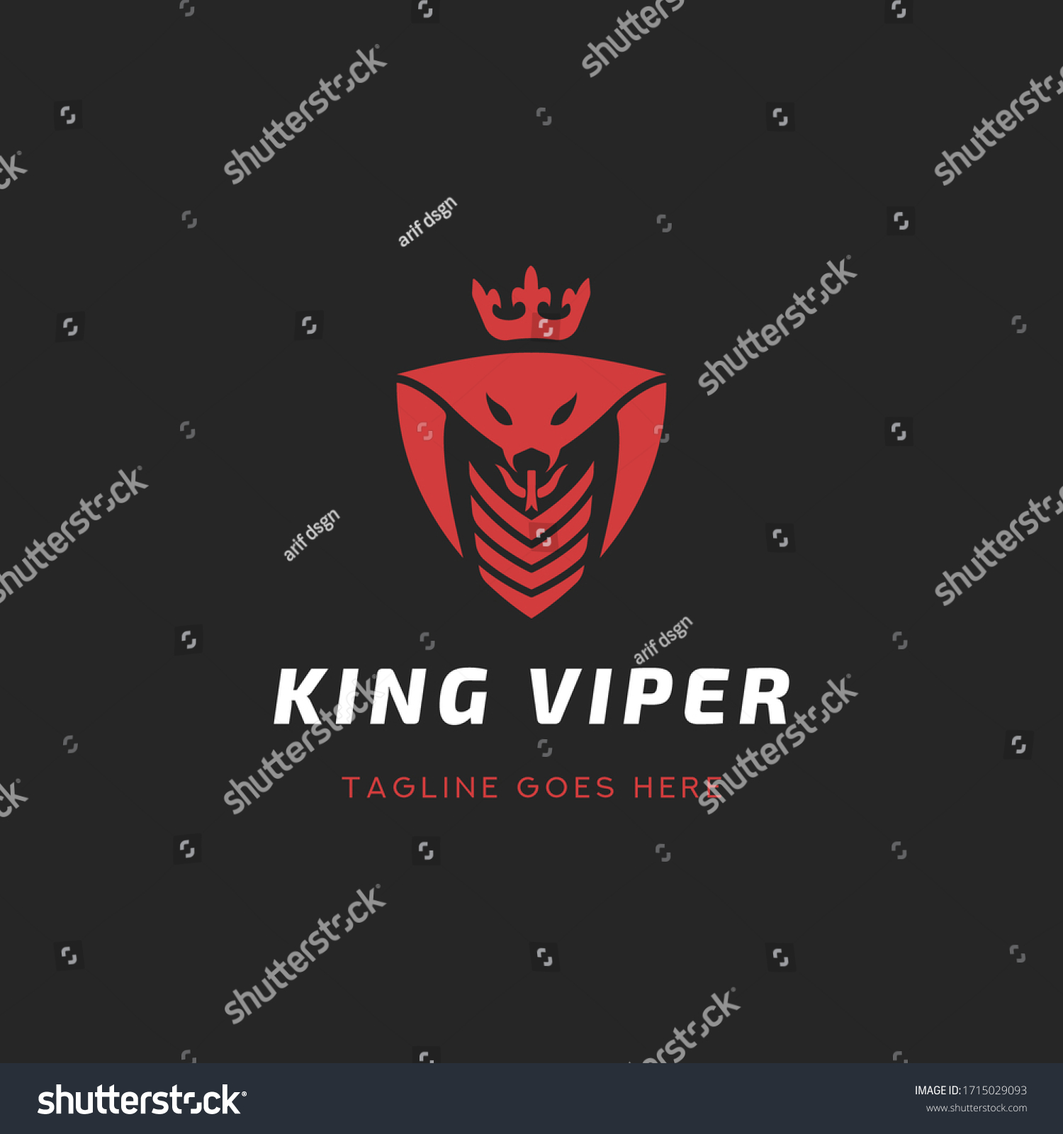 SVG of King Viper Logo Template Design svg
