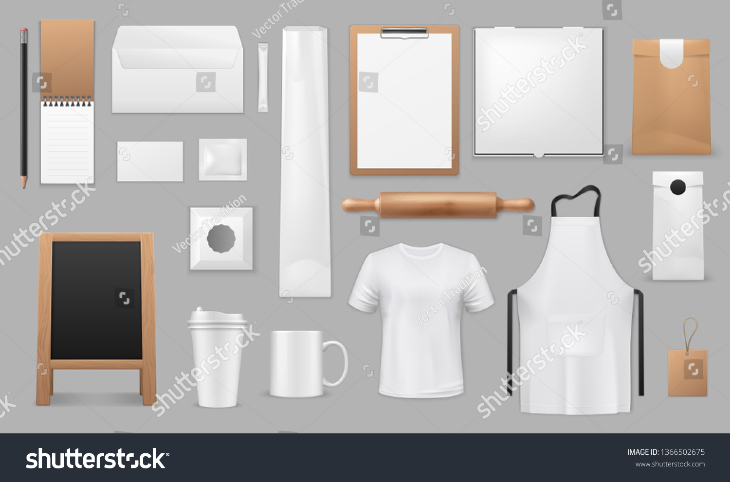 Download Kitchen Baking Tools Cooking Equipment Chef Stock Vector Royalty Free 1366502675 PSD Mockup Templates