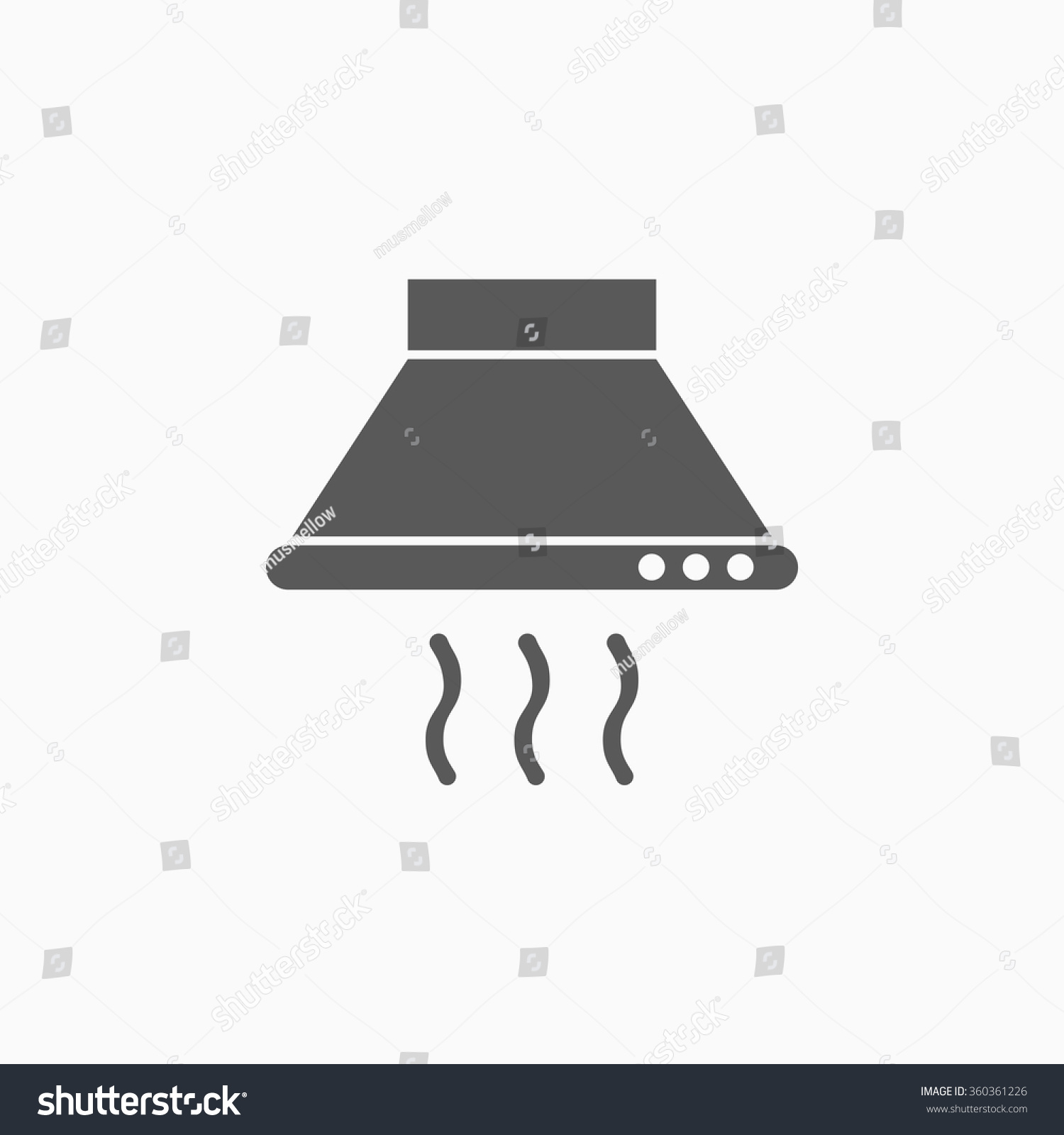 Kitchen Hood Icon Stock Vector (Royalty Free) 360361226 | Shutterstock