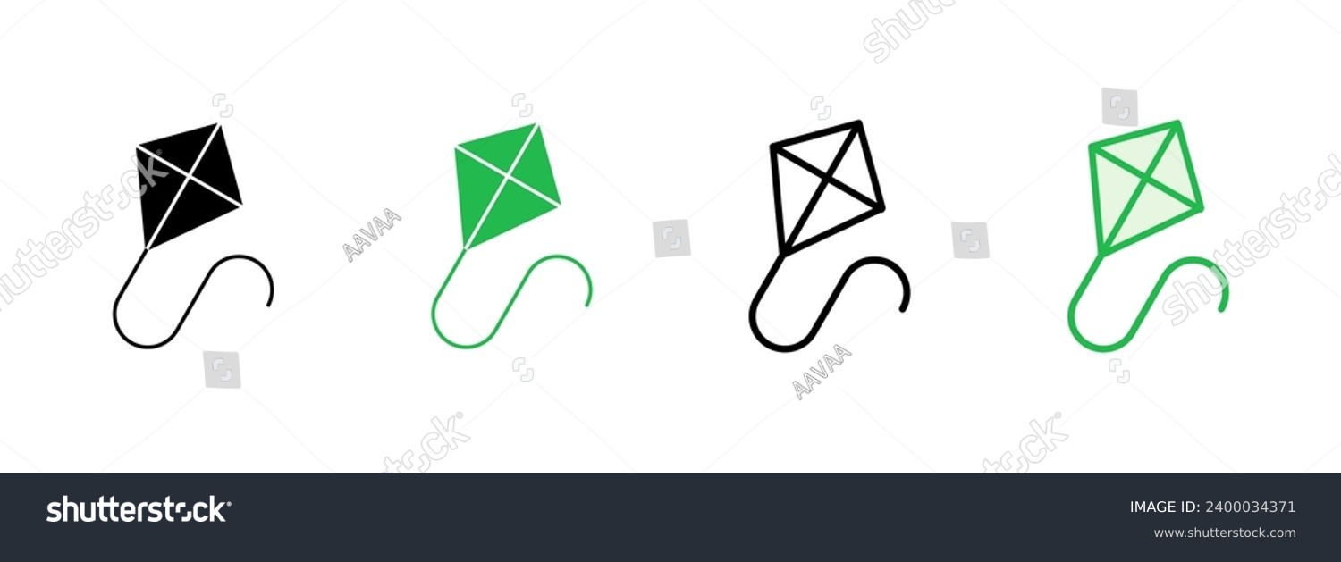 SVG of Kite icon set. kite vector icon. svg