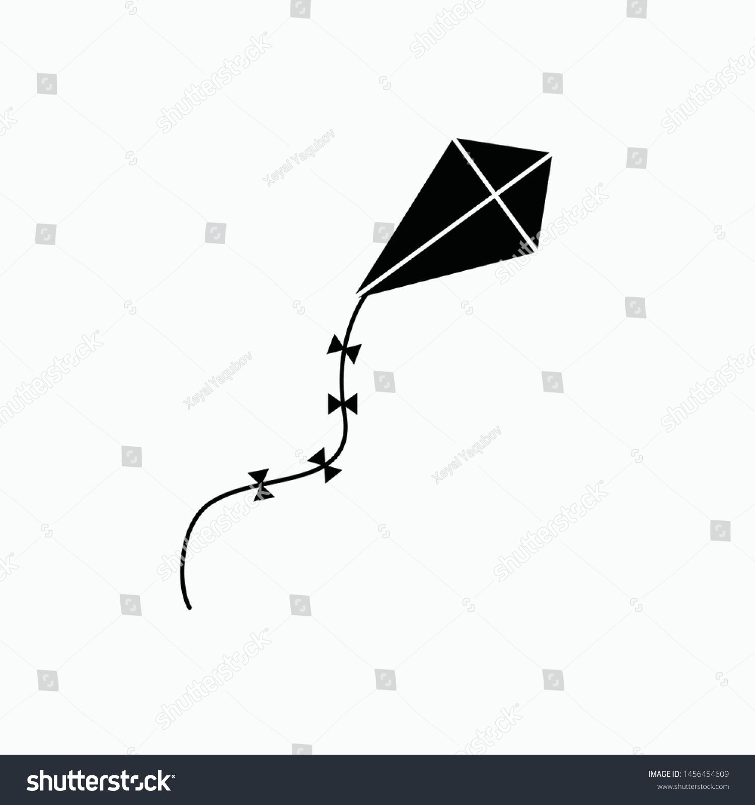 SVG of kite icon vector sign symbol isolated svg