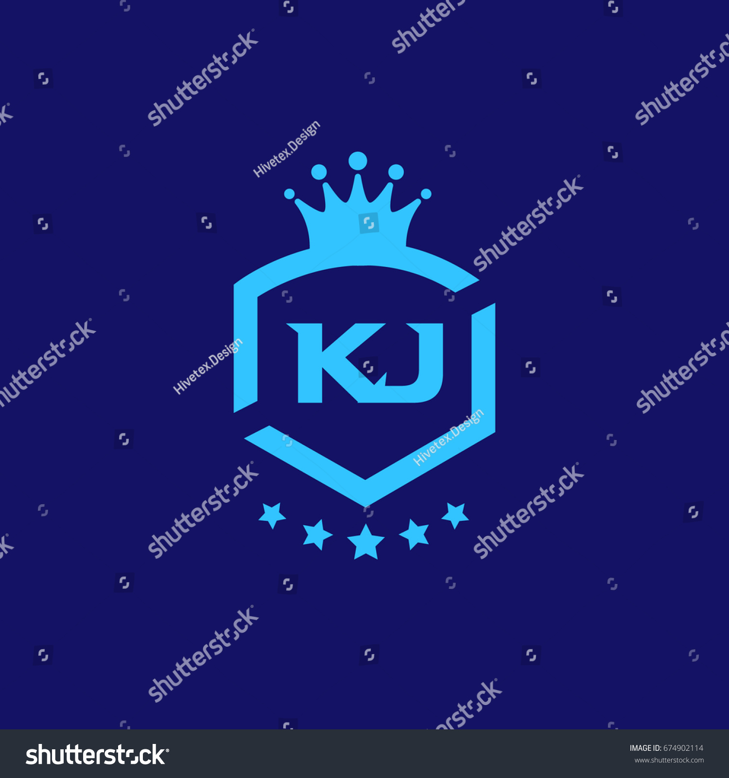 Kj Logo Stock Vector (Royalty Free) 674902114 | Shutterstock