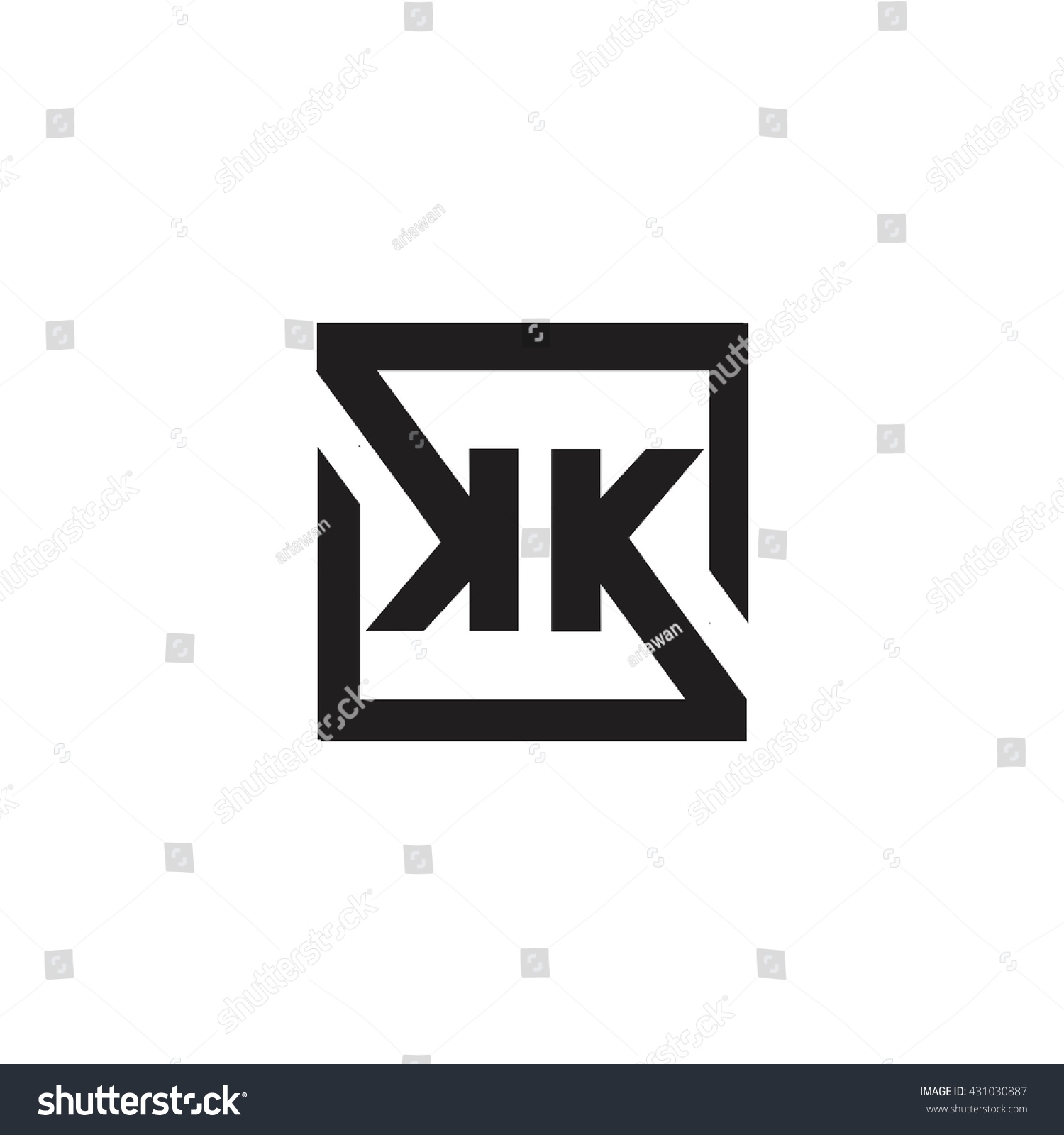 Kk Logo Stock Vector 431030887 - Shutterstock