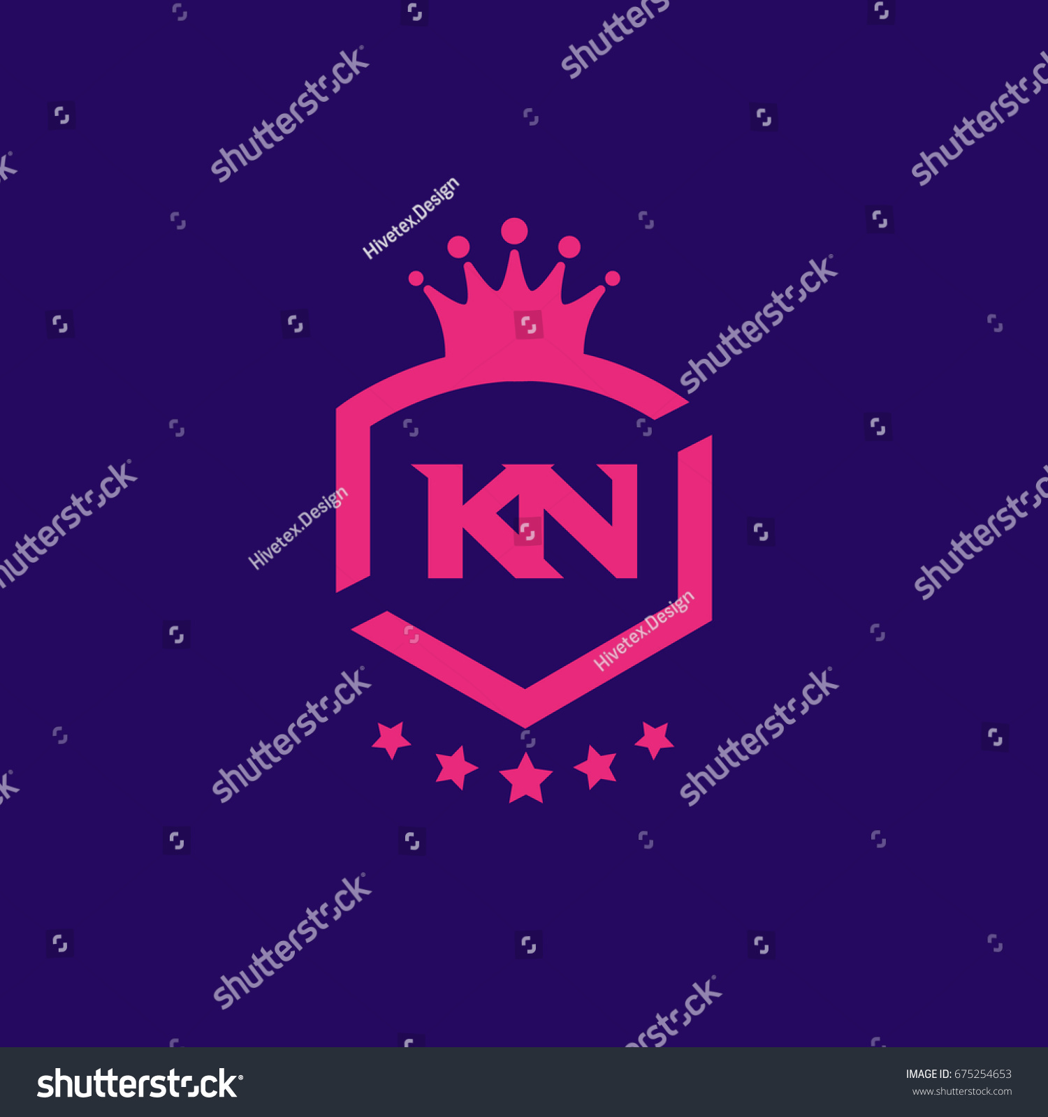 Kn Logo Stock Vector (Royalty Free) 675254653 | Shutterstock