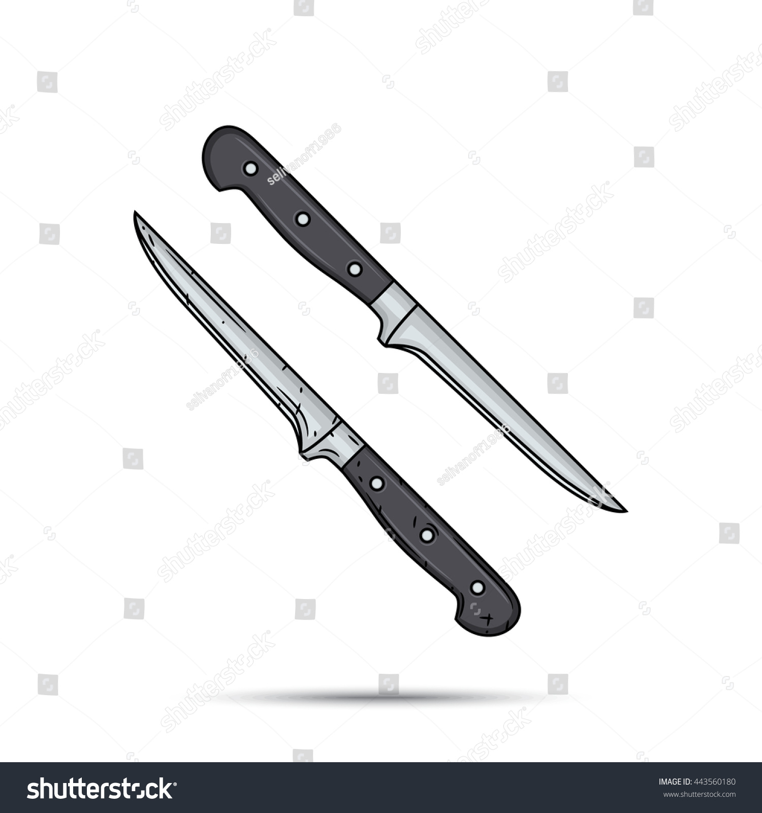 Kitchen Knife Vector knife vector kitchen knife cutter knife stock vector 443560180 Kitchen Knife Vector knife vector kitchen knife cutter knife stock vector 443560180