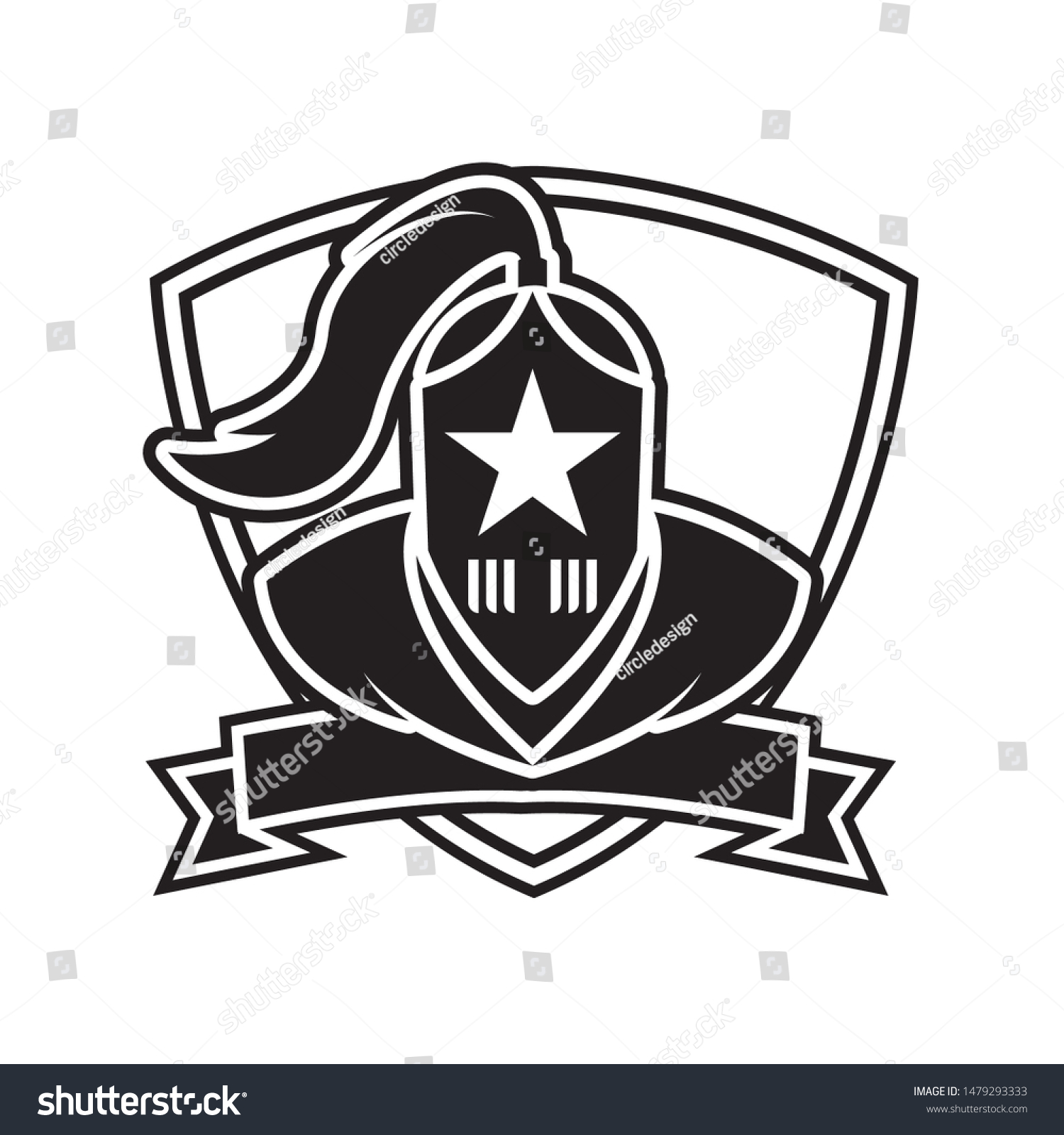 Knight Mascot Logo Vector Design Modern Stock Vector (Royalty Free ...