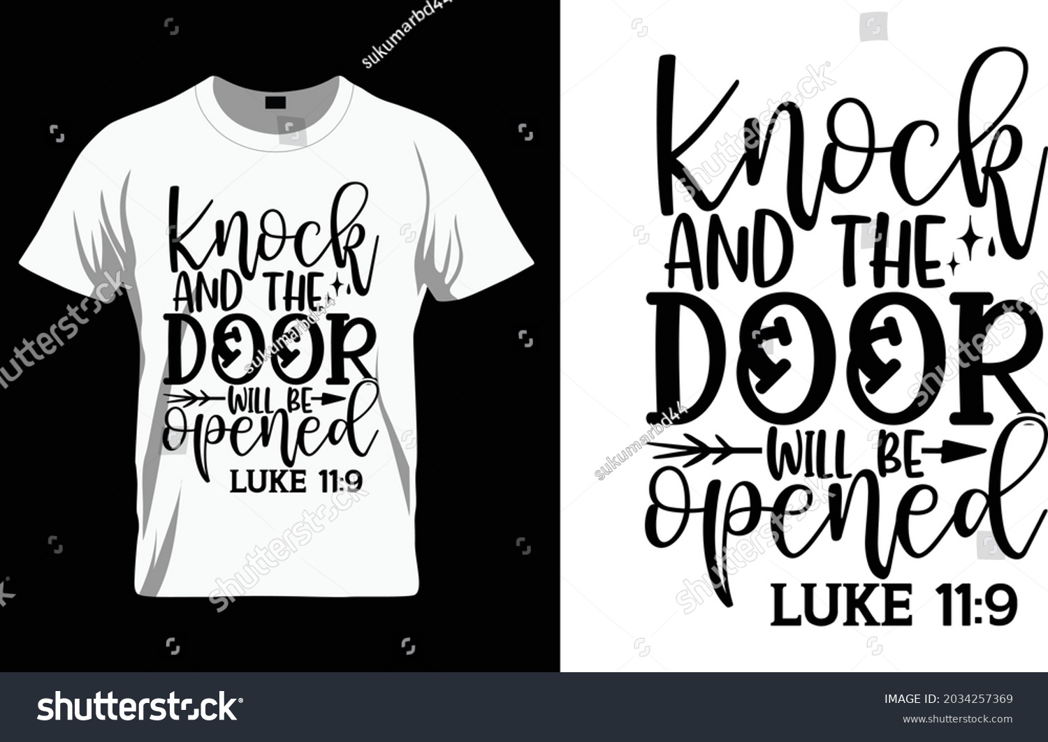 SVG of Knock and the door will be opened like 11:9 - Bible Verse t shirts design, Hand drawn lettering phrase, Calligraphy t shirt design, Isolated on white background, svg Files for Cutting Cricut and Silho svg