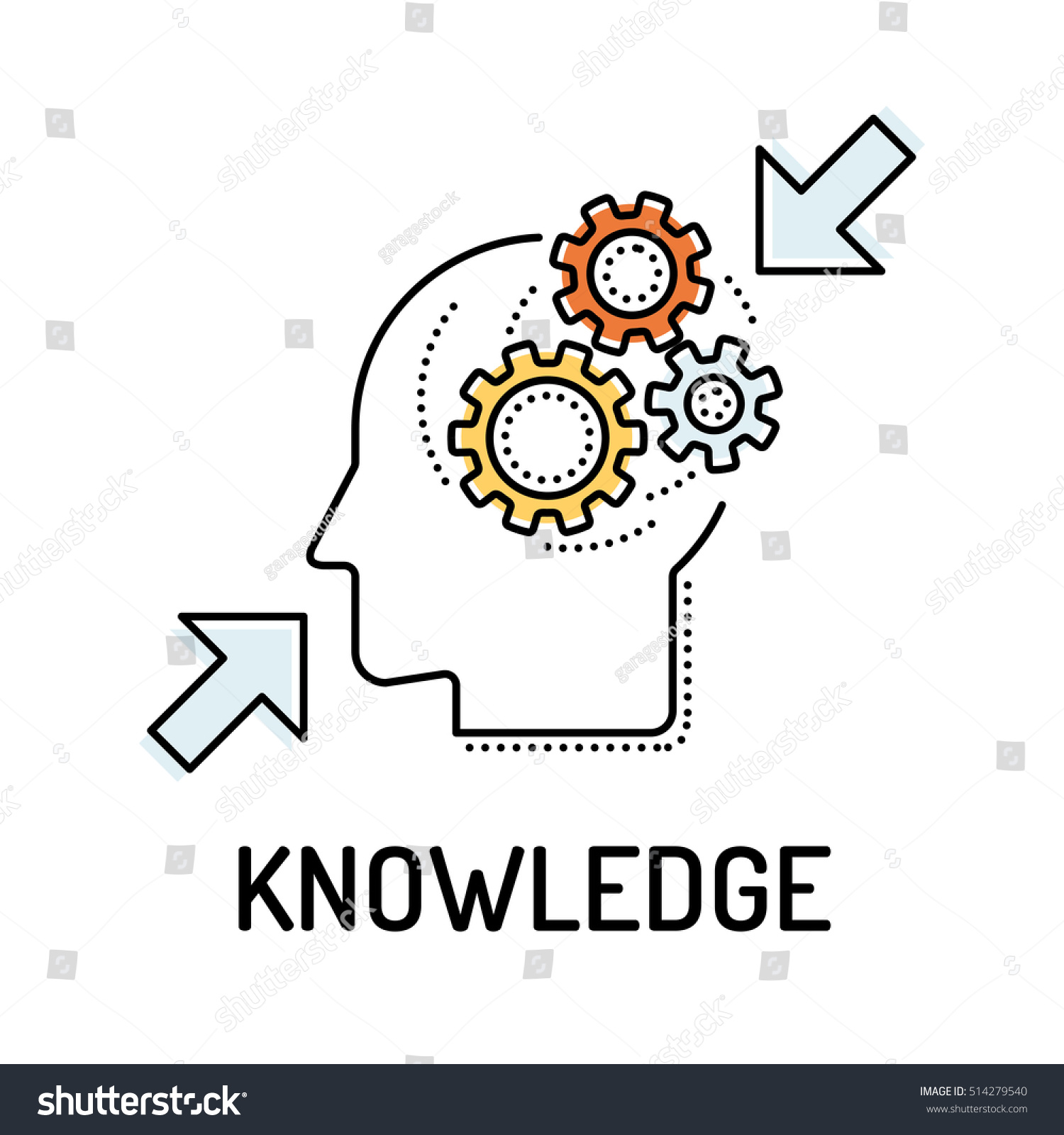 Knowledge Line Icon Stock Vector (Royalty Free) 514279540 | Shutterstock