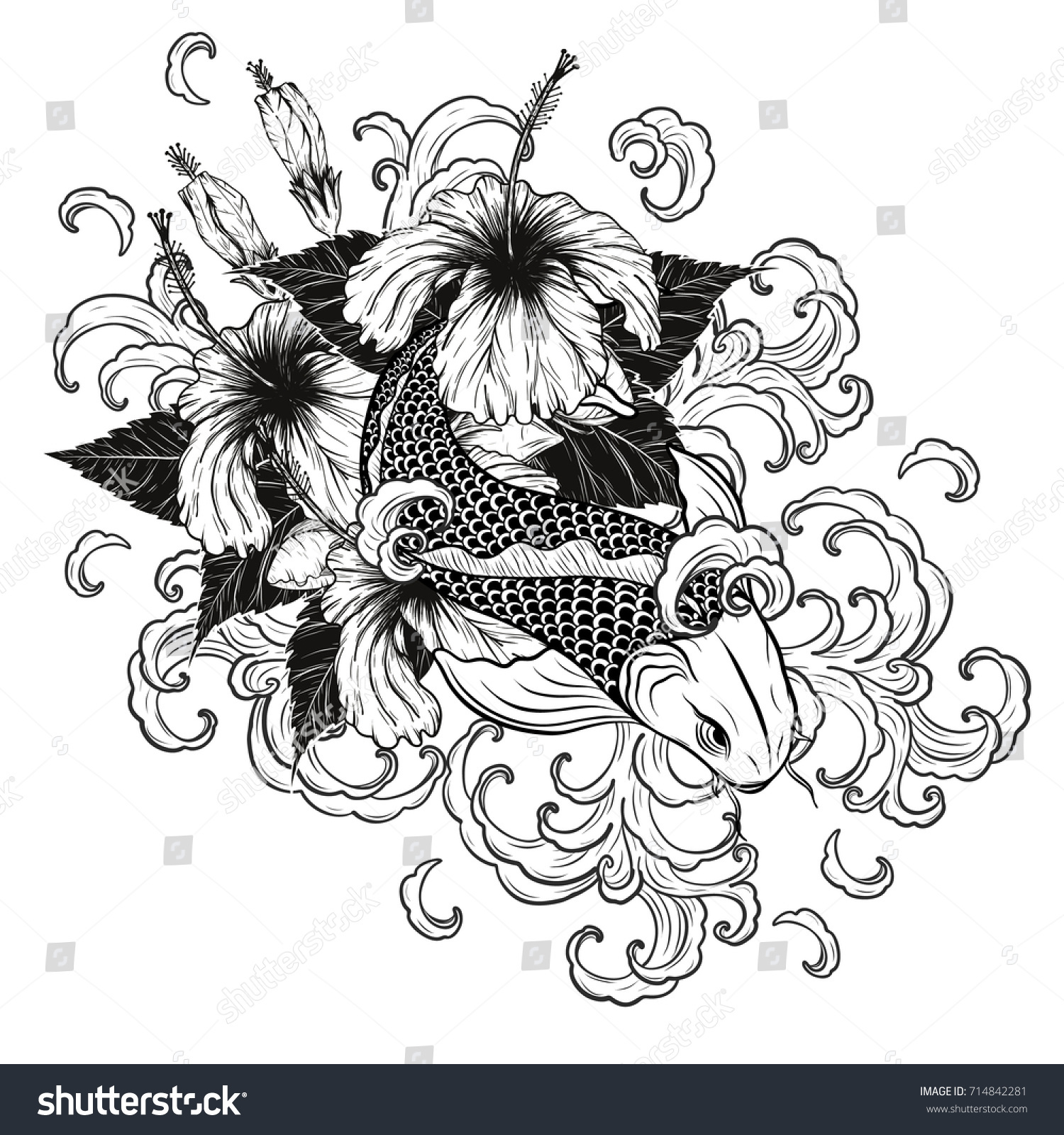 Suchen Sie Nach Koi Fish Hibiscus Tattoo By Hand Stockbildern In Hd Und Millionen Weiteren Lizenzfreien Stockfotos Illustrationen Und Vektorgrafiken In Der Shutterstock Kollektion Jeden Tag Werden Tausende Neue Hochwertige Bilder Hinzugefugt