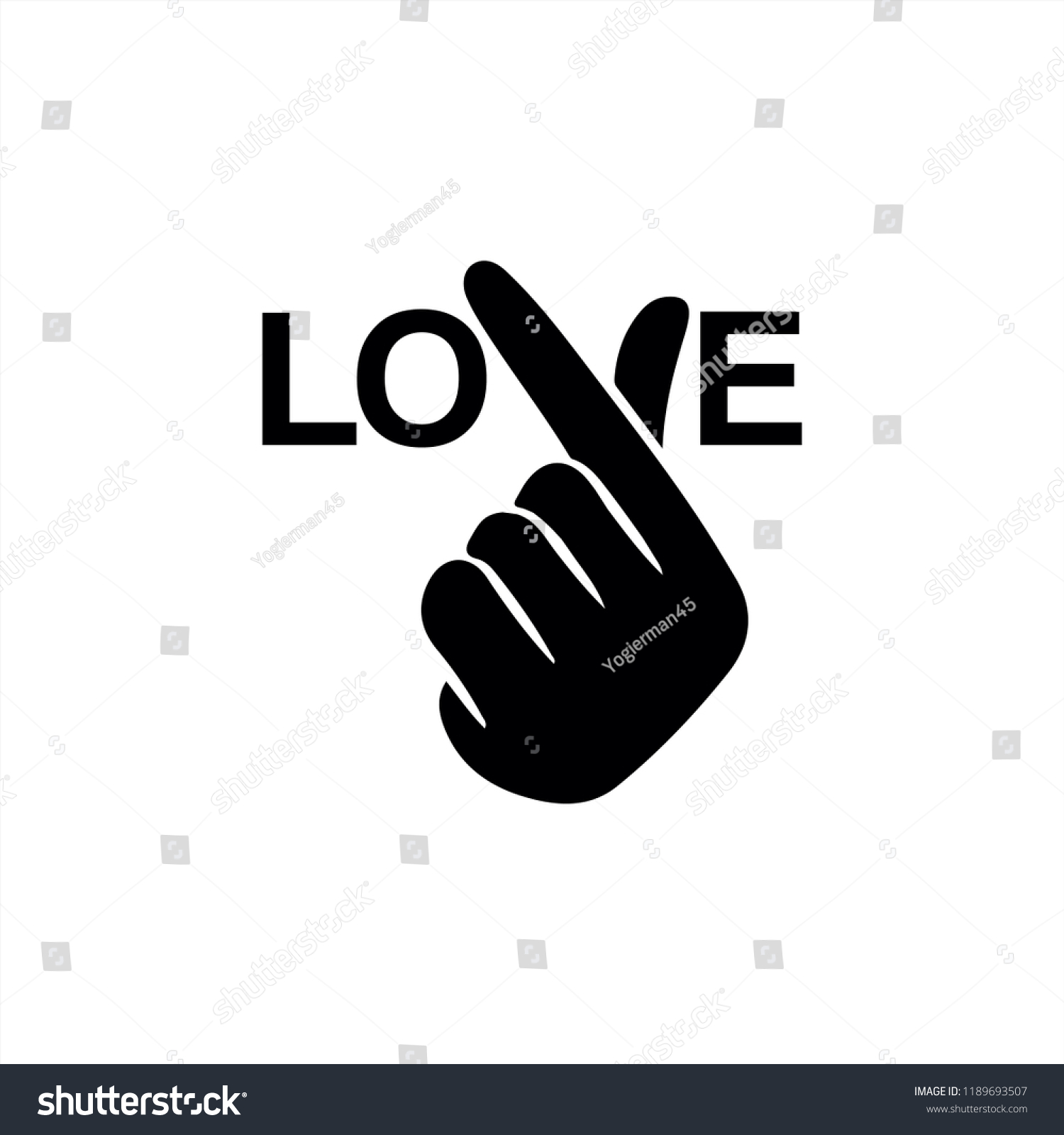 韓国の指 の心 愛してる のハングルベクターイラスト 韓国の象徴である手の心 愛の手のジェスチャーのメッセージ ウェブ用にスタイル化された署名アイコンと印刷 手は ハートの記号に折りたたまれた のベクター画像素材 ロイヤリティフリー