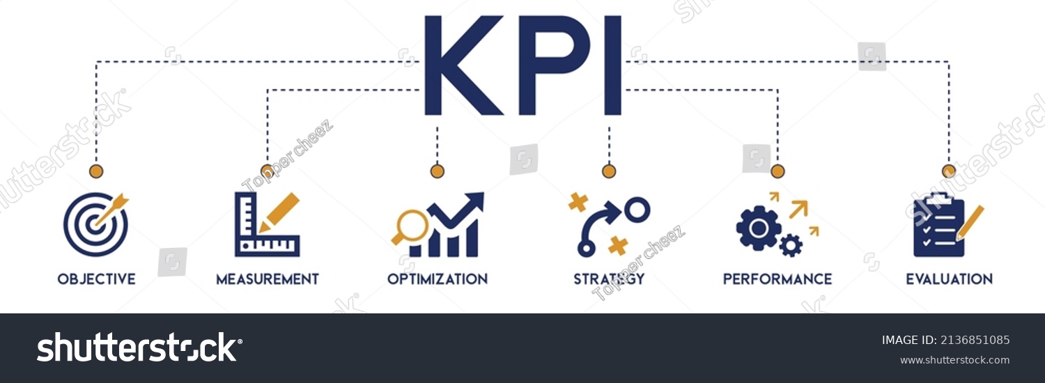 Kpi Banner Web Icon Vector Illustration Stock Vector (Royalty Free ...