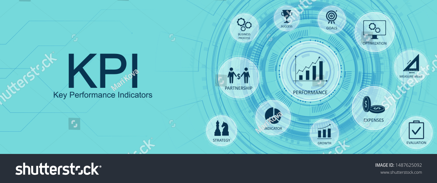 Kpi Key Performance Indicators Concept Web Stock Vector Royalty Free