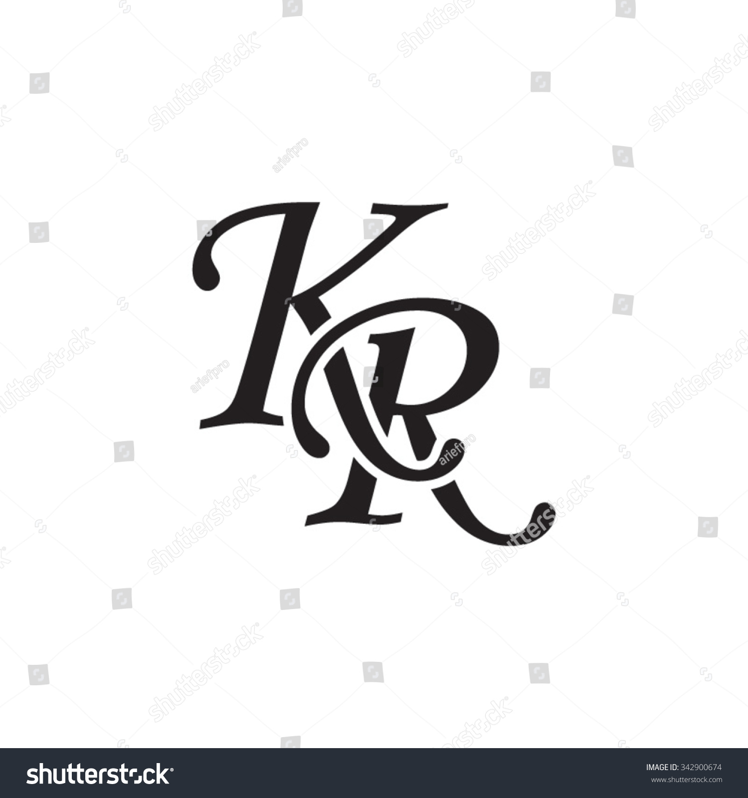 Kr Initial Monogram Logo Kr Initial Monogram Logo