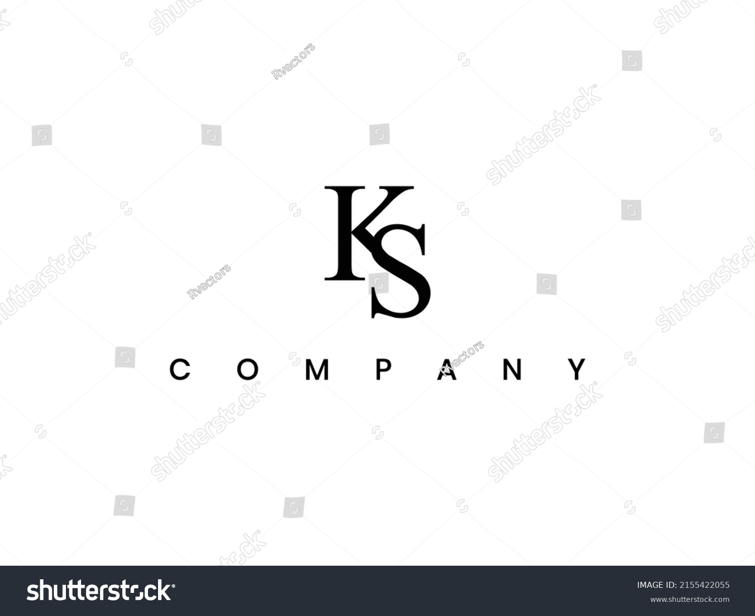 Ks Letter Logo Design K Letter Stock Vector (Royalty Free) 2155422055 ...