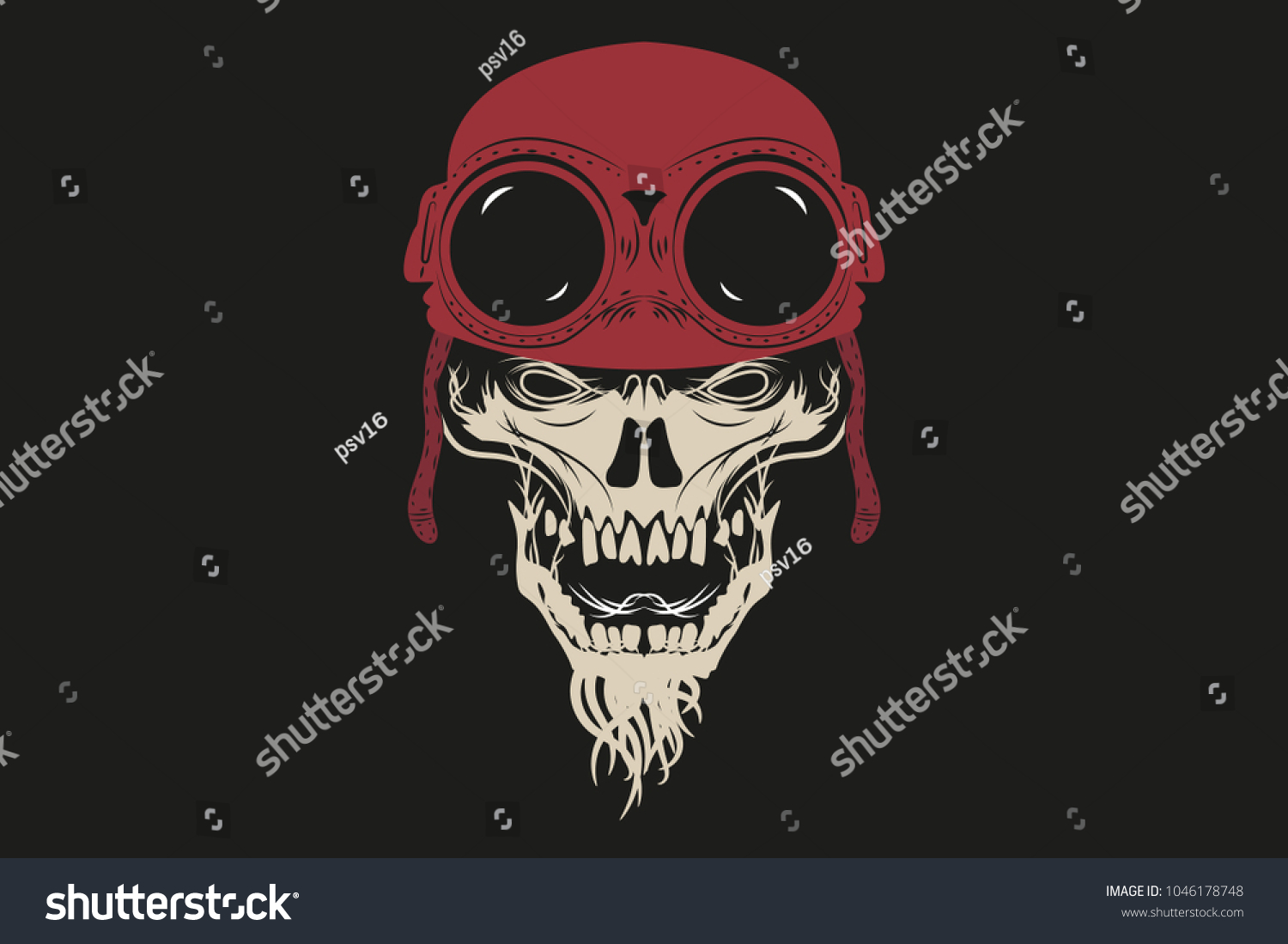 kull helmet glasses vector illustration stock vector kull design