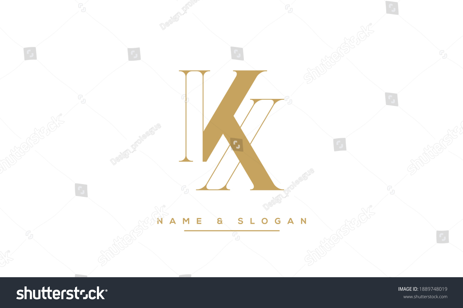 Kx Xk Alphabet Letters Logo Monogram Stock Vector Royalty Free