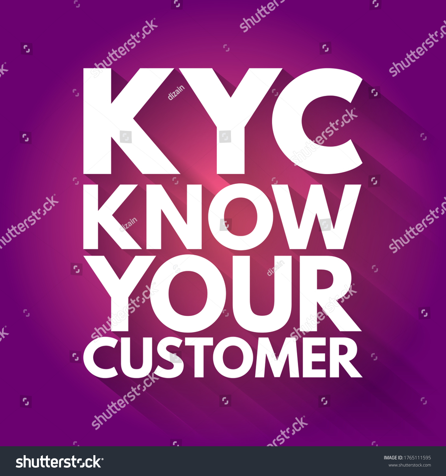 Kyc Know Your Customer Guidelines Financial Stock Vector (Royalty Free ...