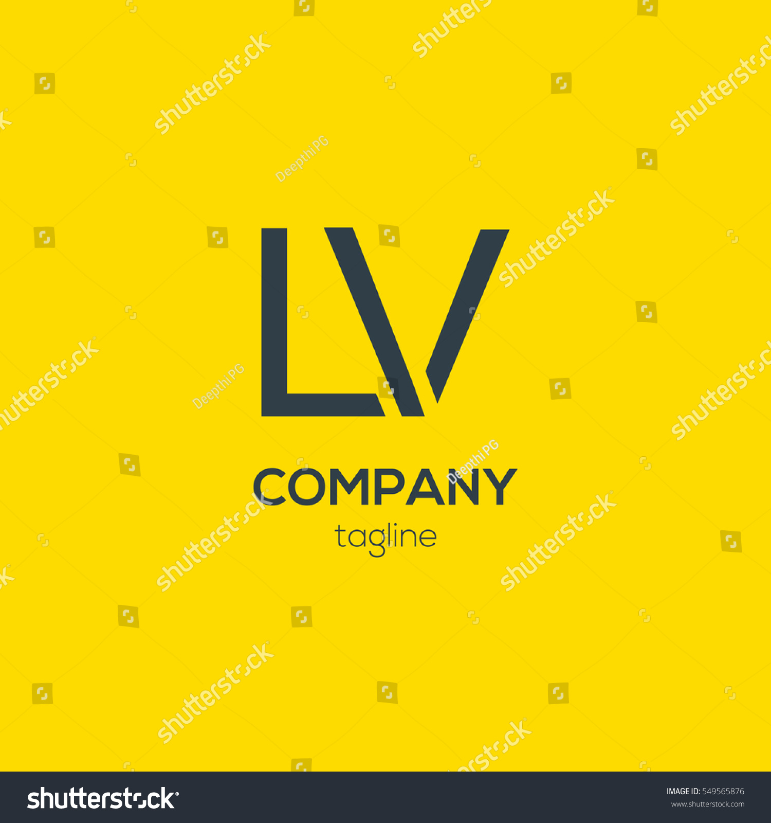 L V Letter Logo Design Vector Stock Vector (Royalty Free) 549565876