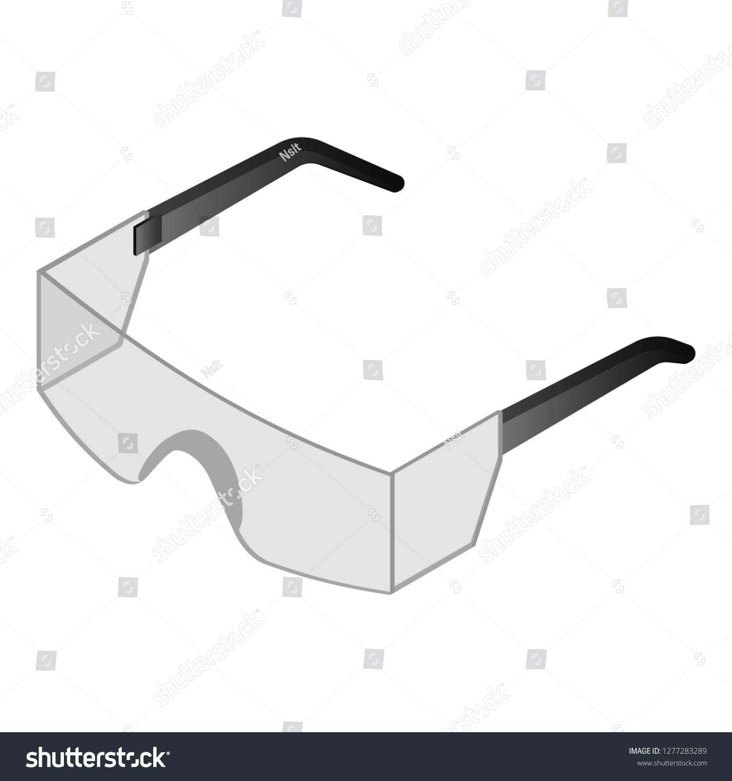 Lab 3d Isometric Glasses Icon Illustration Stock Vector (Royalty Free