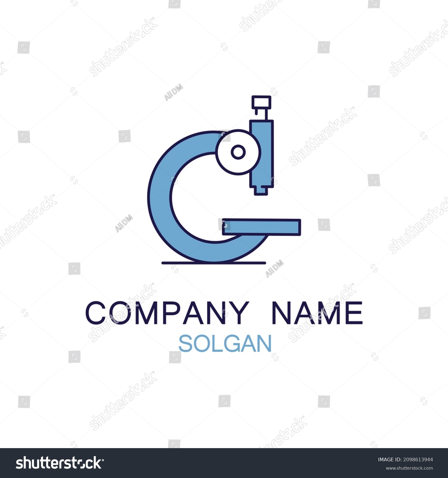 692 Microscope with a letter logo Images, Stock Photos & Vectors ...