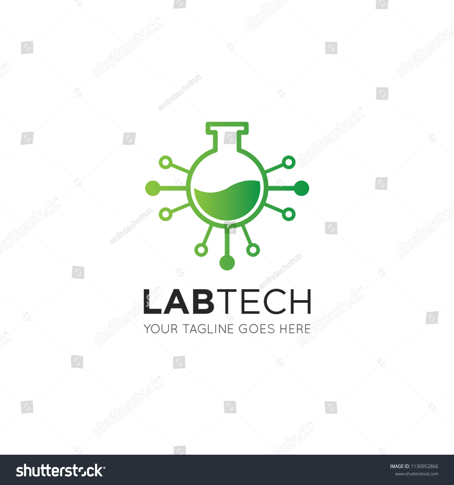 Lab Tech Logo Icon Symbol Design Stock Vector (Royalty Free) 1130952866