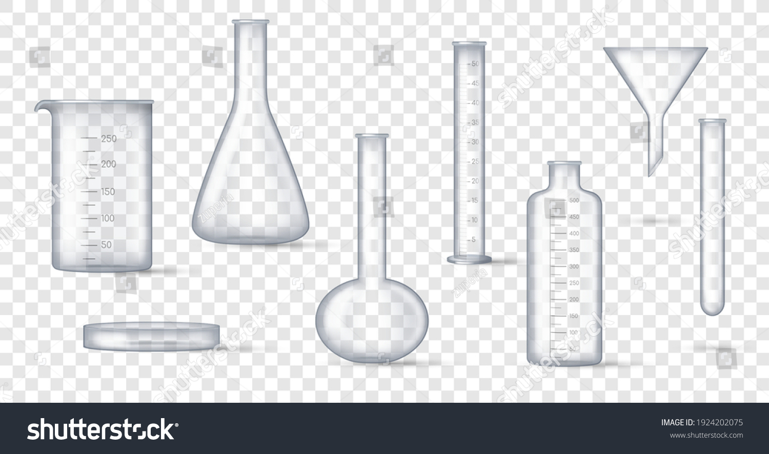 Laboratory Glassware Realistic Lab Beaker Glass Stock Vector Royalty Free 1924202075 4139