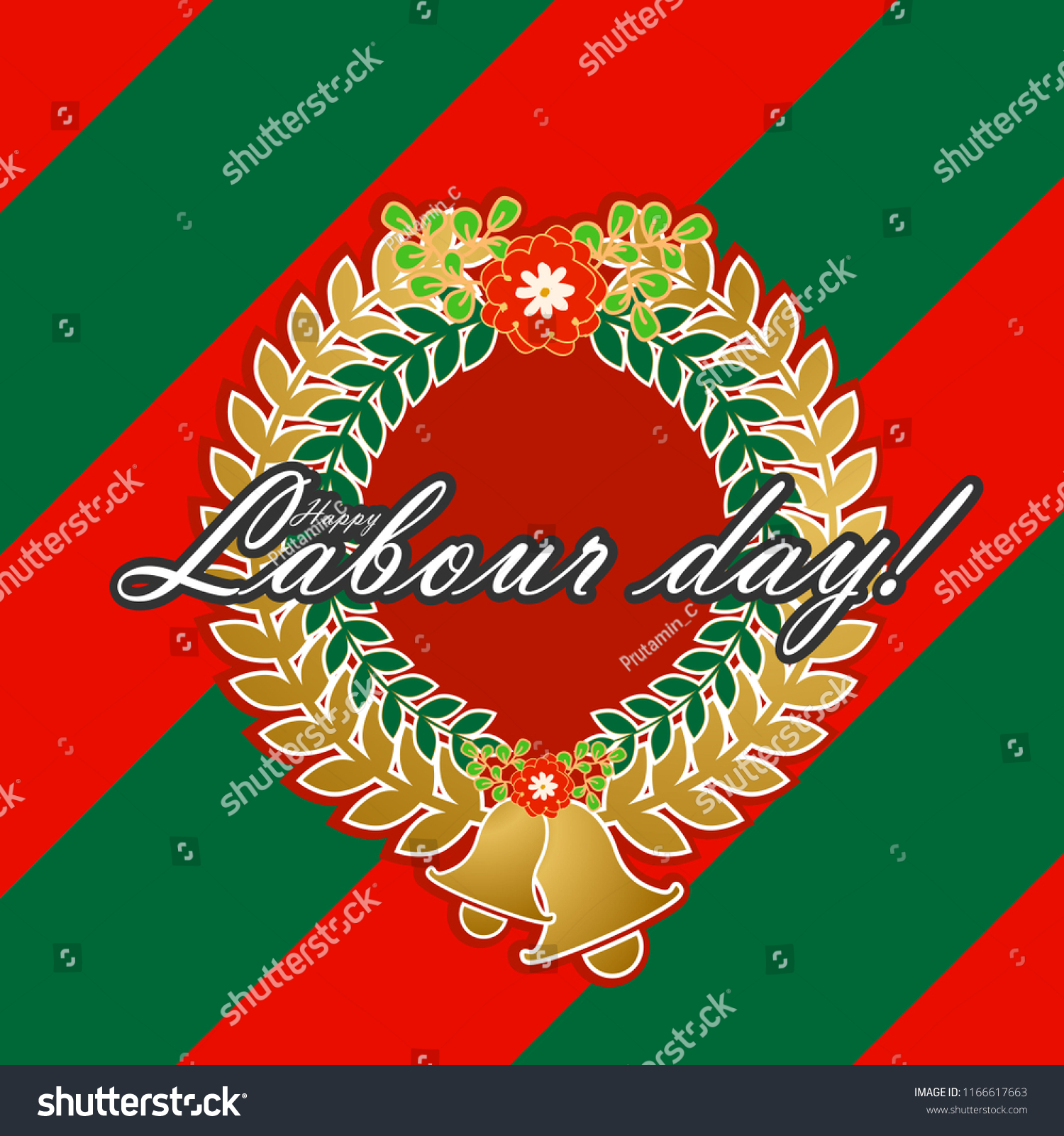 Labour Day Beautiful Greeting Card Background Stock Vector Royalty Free 1166617663