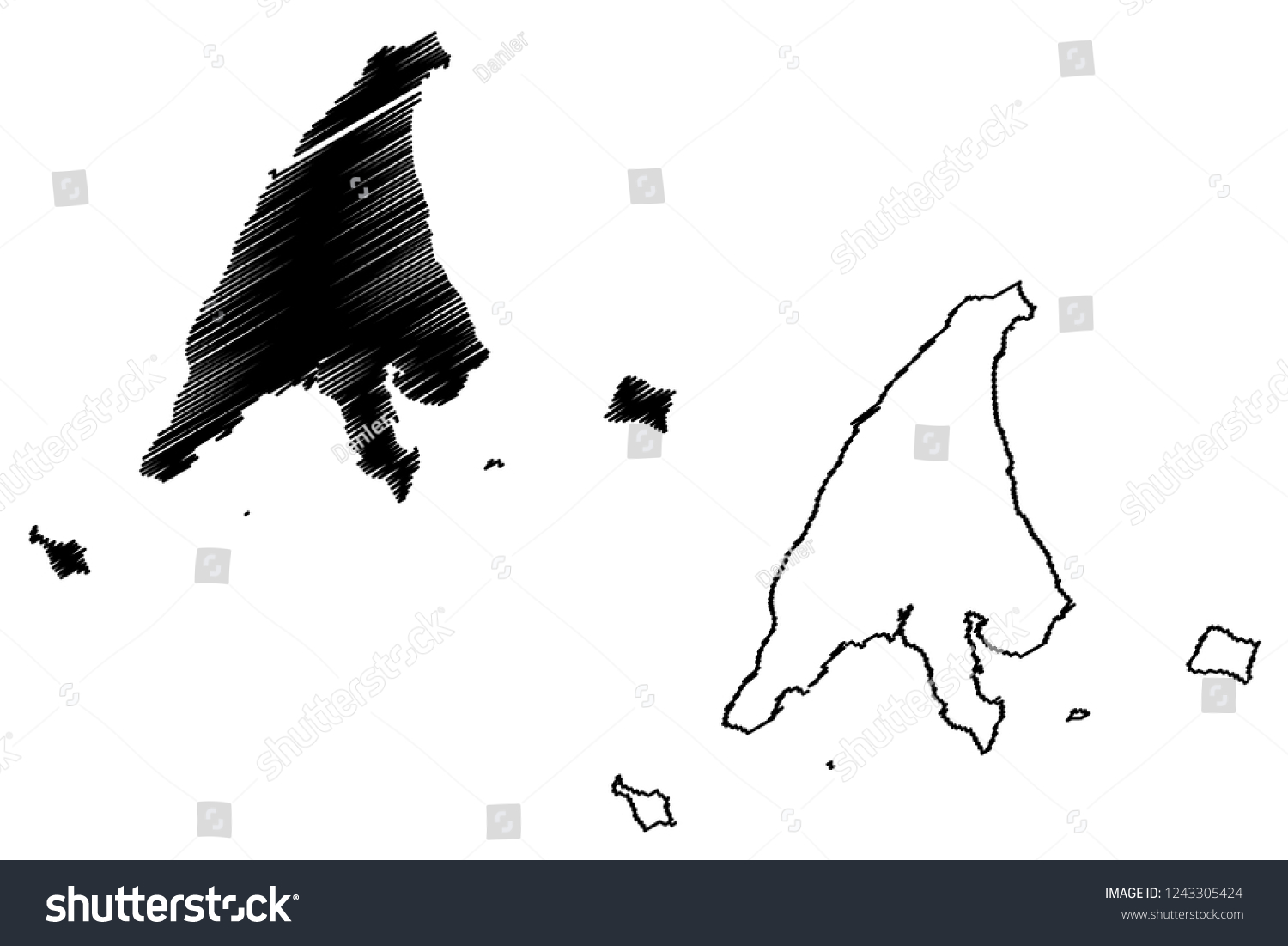 Labuan States Federal Territories Malaysia Federation Stock Vector ...