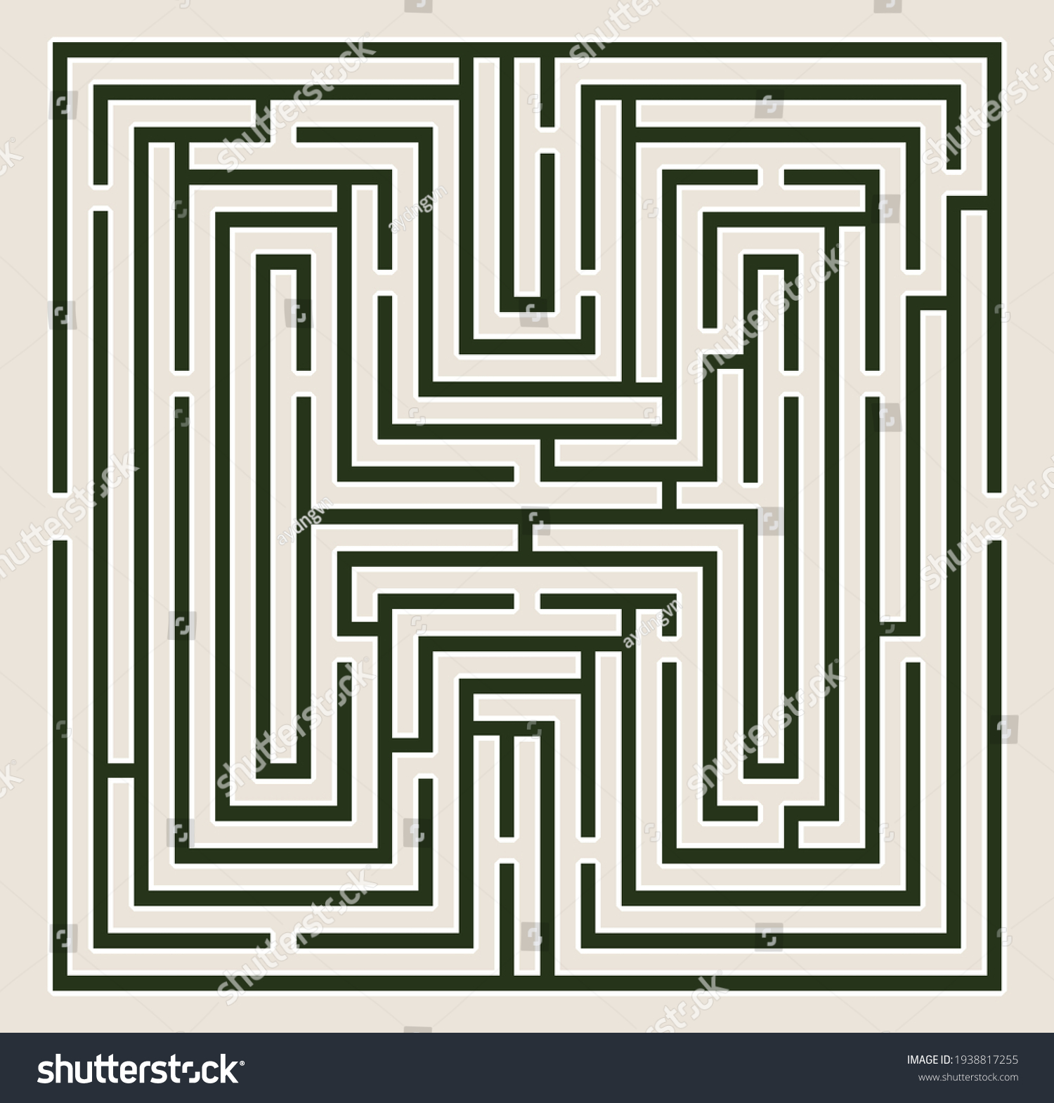 Labyrinth Maze Game Vector Labyrinth Corridors Stock Vector Royalty