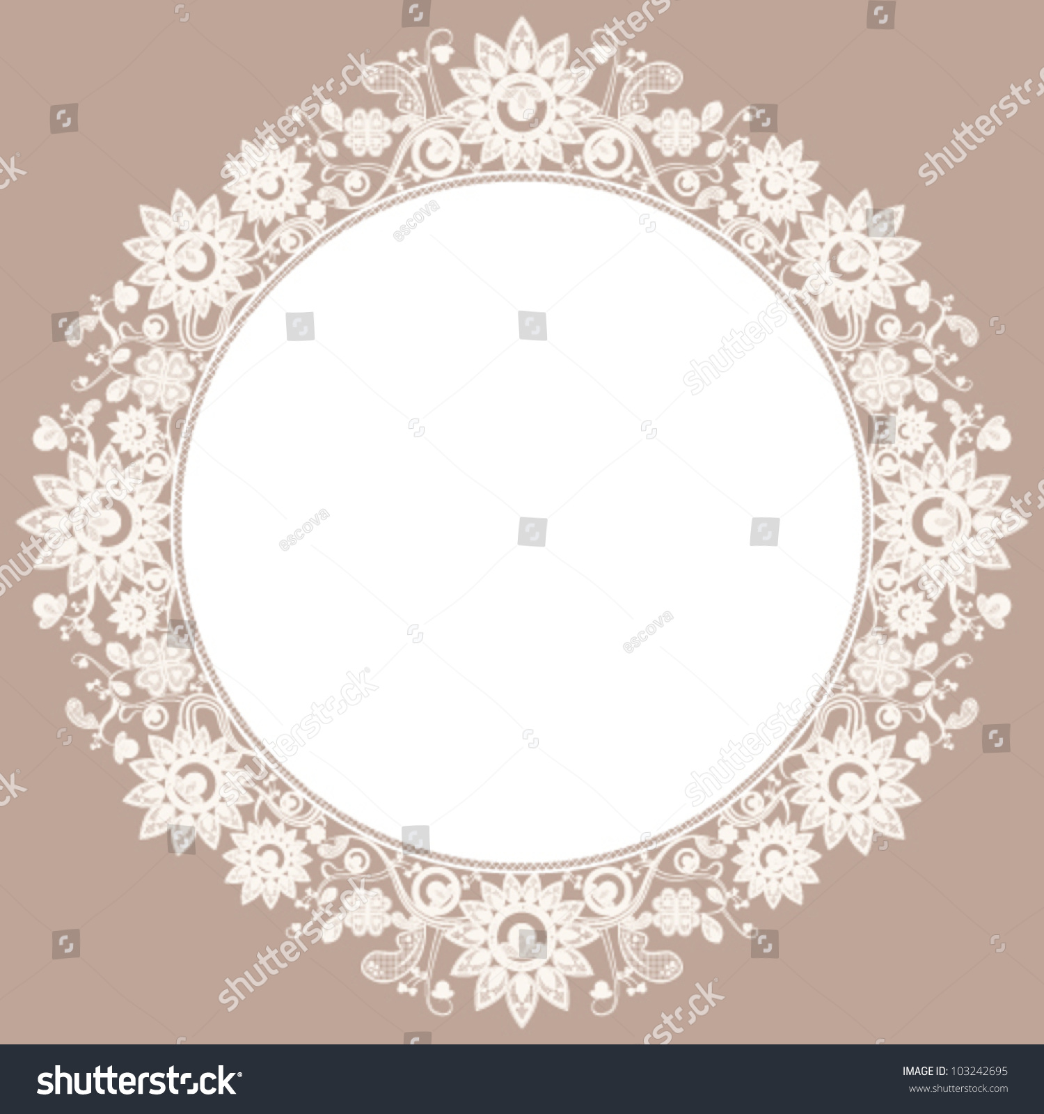Lace Frame Stock Vector 103242695 - Shutterstock