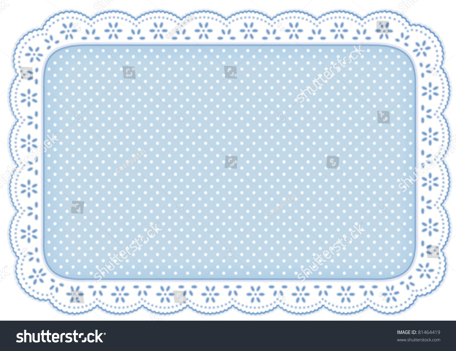 mat vector table Stock 81464419 Vector Mat Doily White Eyelet Lace Place