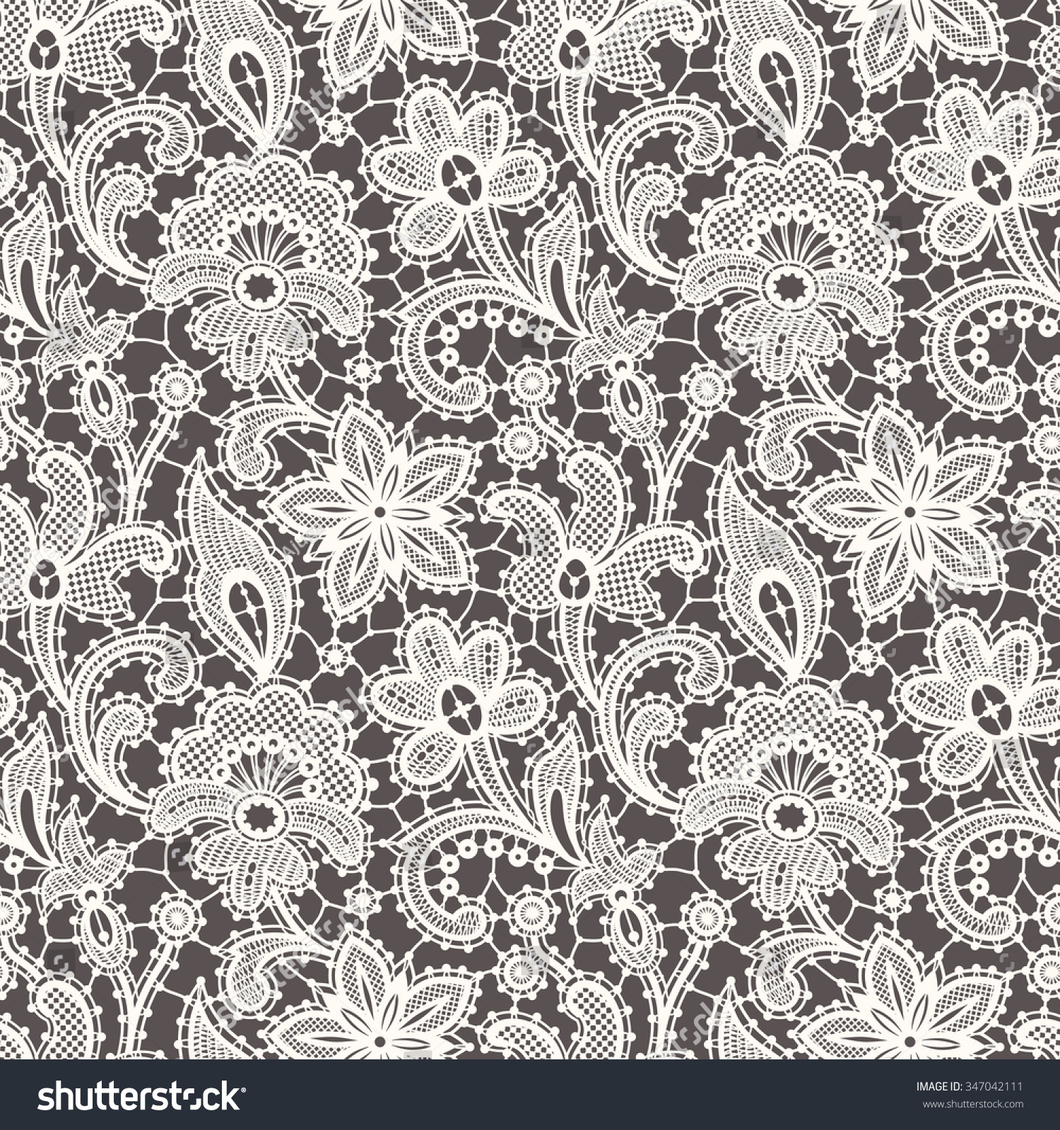 Lace Seamless Pattern Stock Vector (Royalty Free) 347042111 | Shutterstock