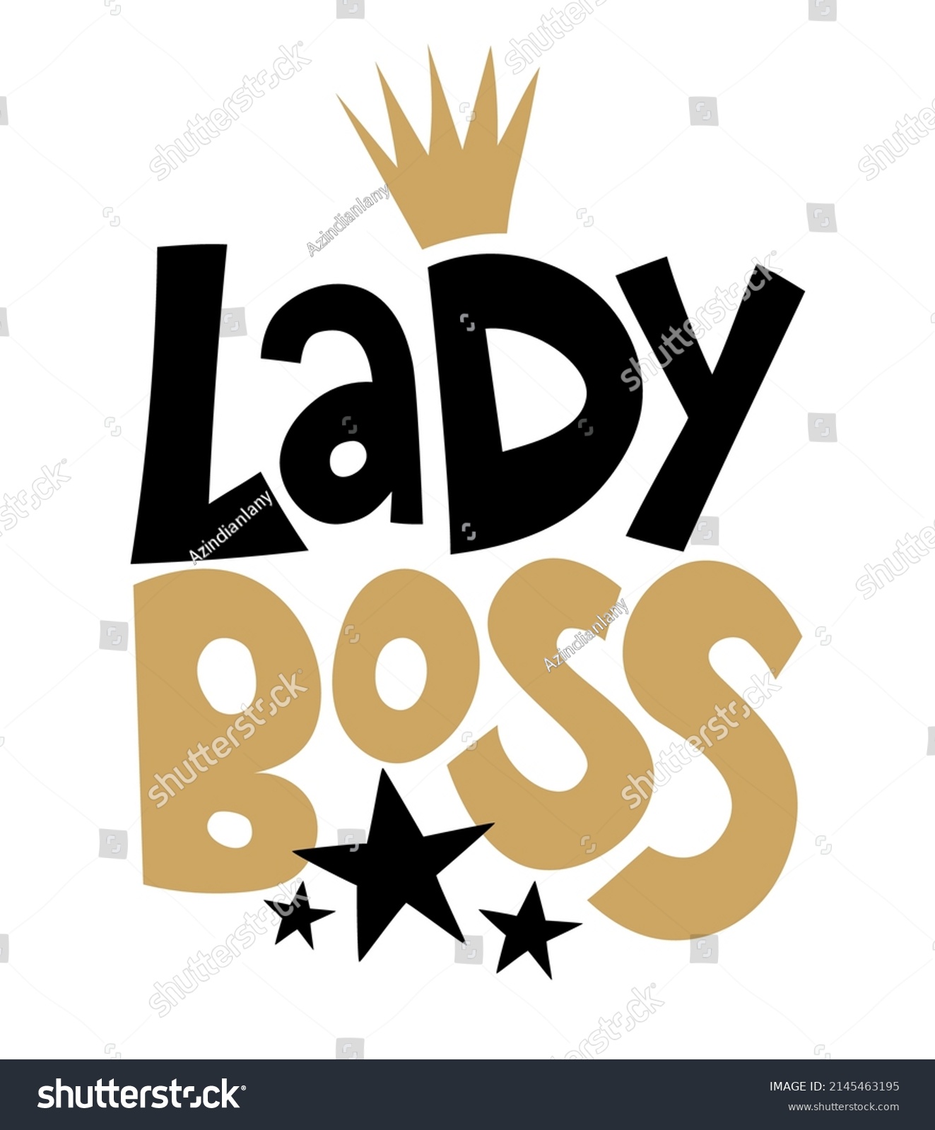 SVG of Lady boss - Feminism slogan with hand drawn lettering. Print for poster, card. Stylish girl text with motivational symbols. Vector illustration.  svg