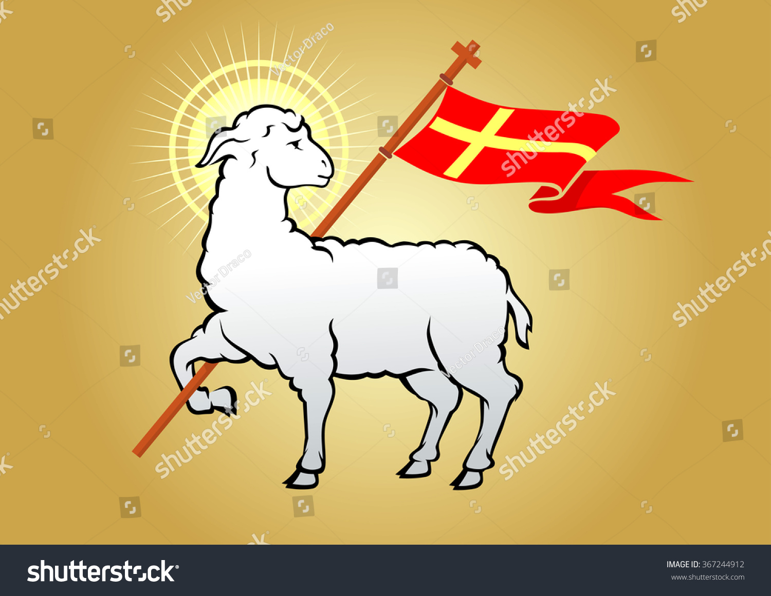 lamb-of-god-christian-symbol-stock-vector-illustration-367244912