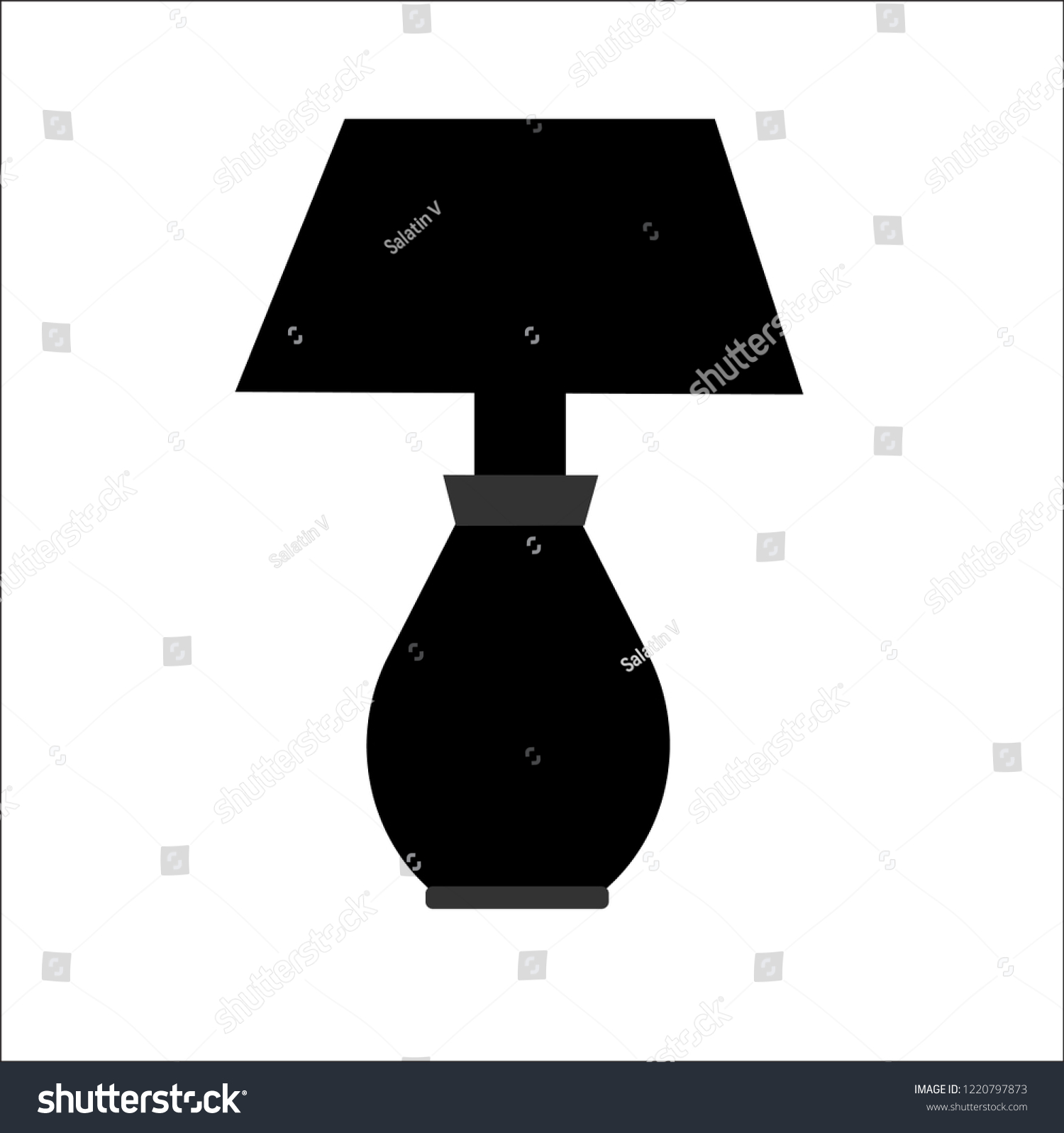 Lampe Elctiric Vector Icon Stock Vector Royalty Free