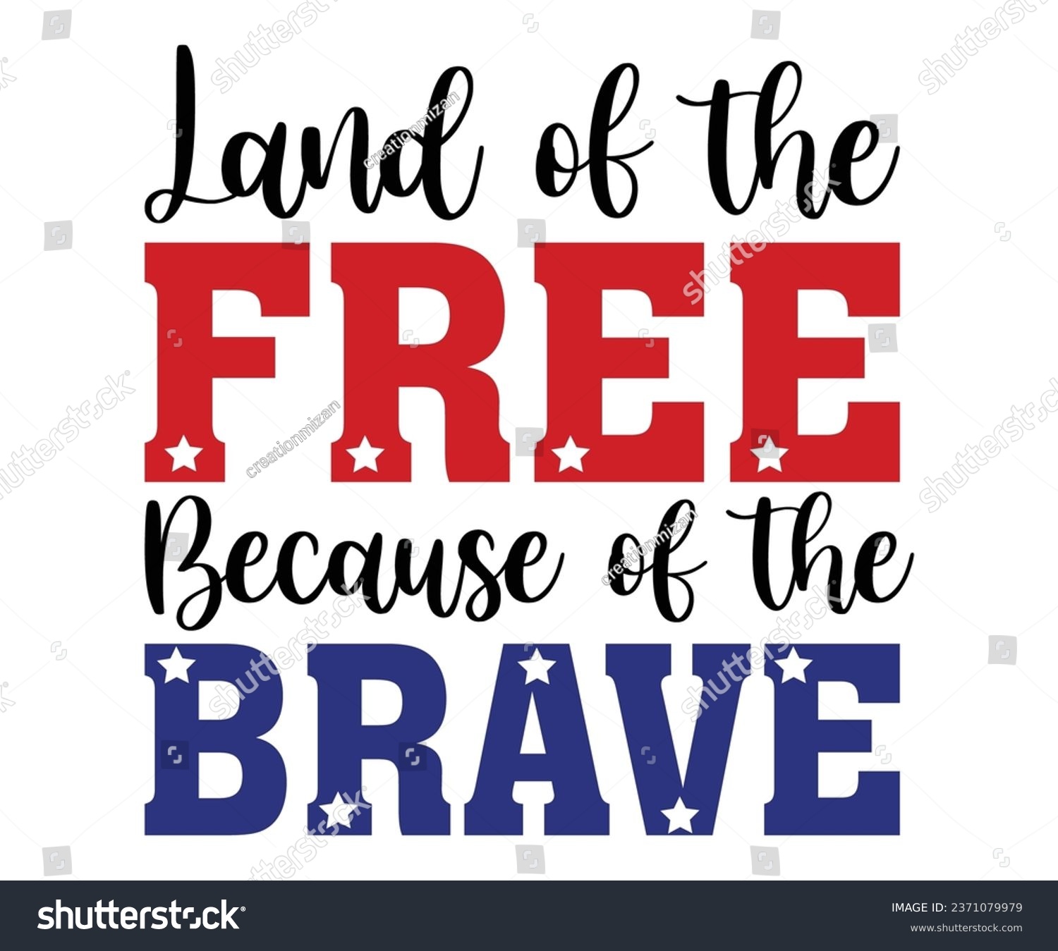 SVG of Land of the free because of the brave Svg,Veteran Clipart,Veteran Cutfile,Veteran Dad svg,Military svg,Military Dad svg,4th of July Clipart,Military Dad Gift Idea     
 svg