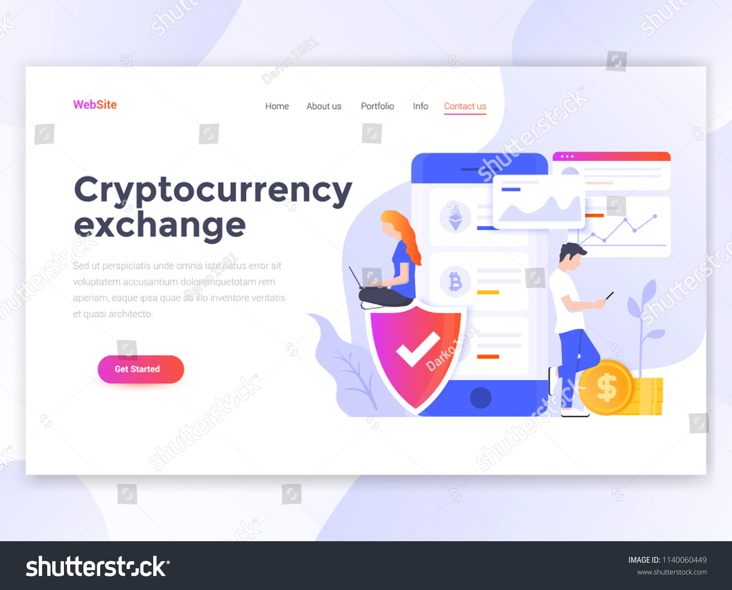 template for cryptocurrency exchange
