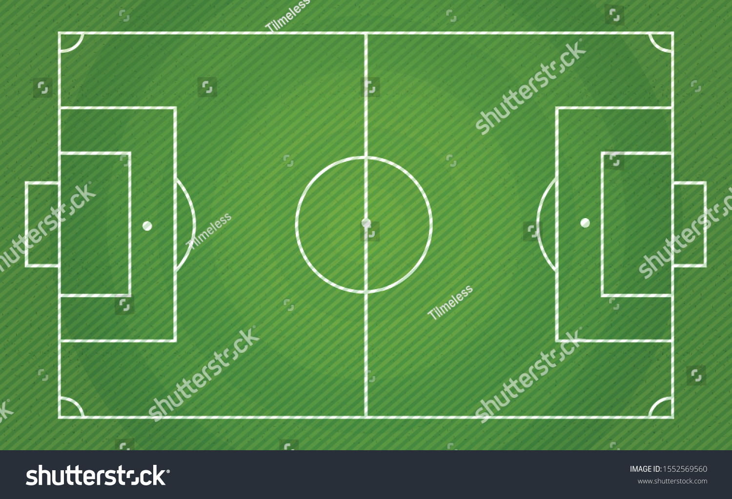 Landscape Soccer Field Football Field Vector Stock Vector (Royalty Free ...