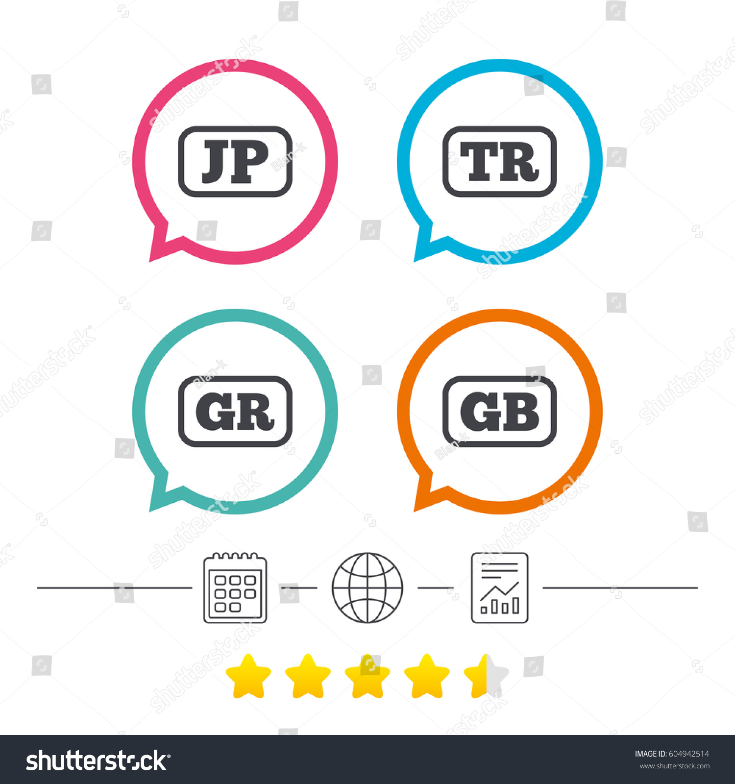 language tr language icons jp tr gr gb stock vector 604942514 language tr language icons jp tr gr gb stock vector 604942514
