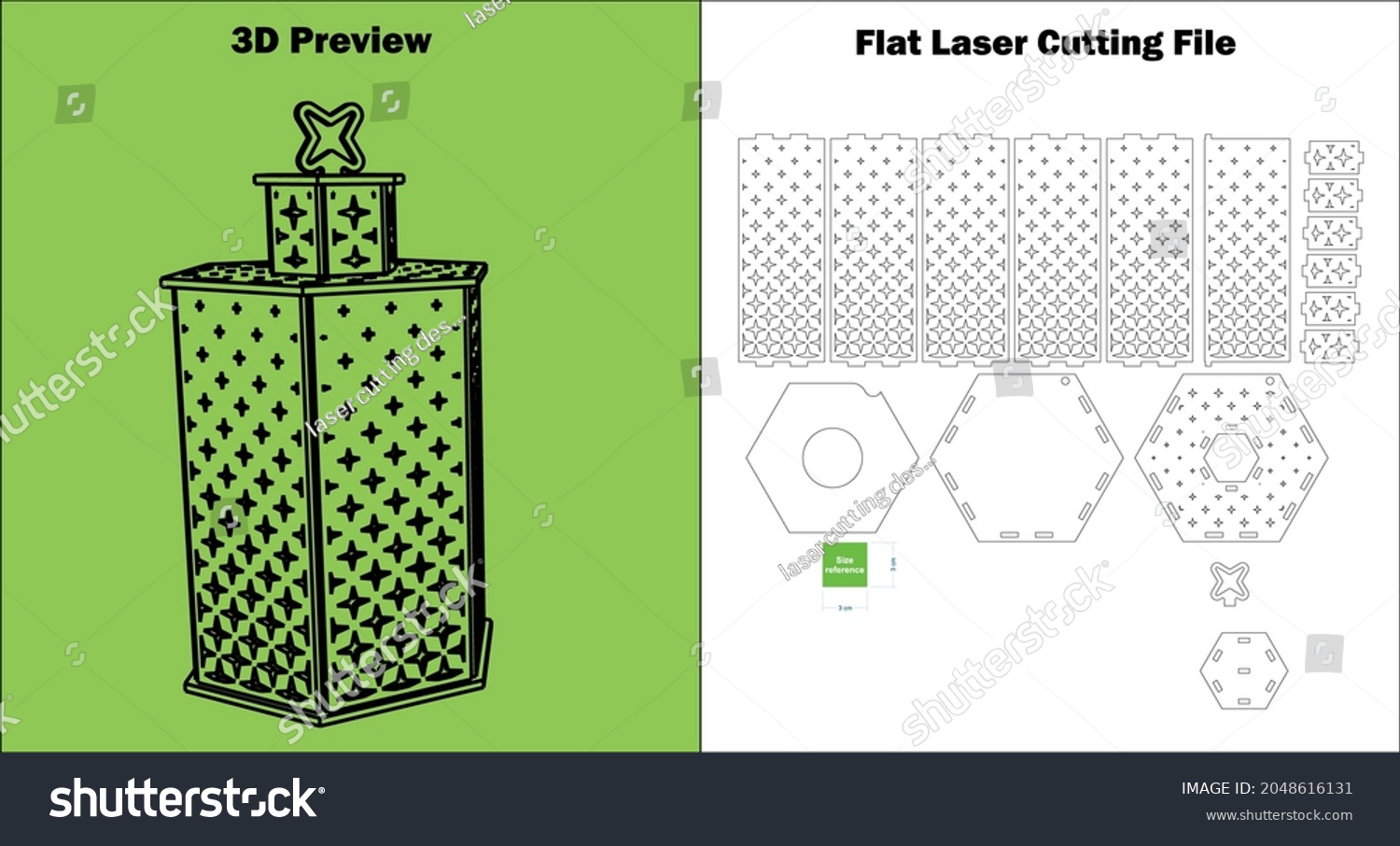 SVG of Lantern
Check out my laser-cutting lantern. it can be made with all 3mm material thicknesses. svg