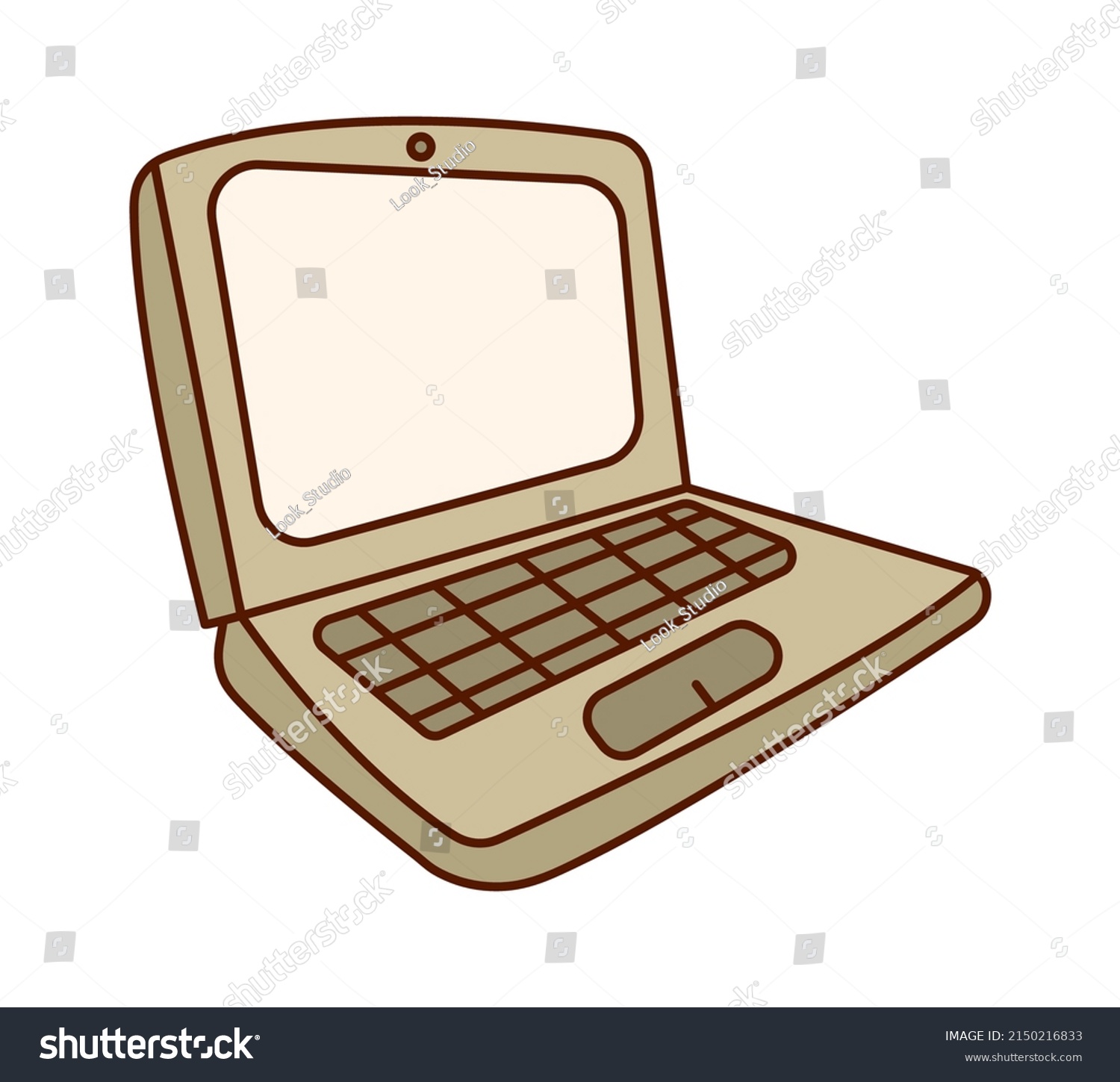 Laptop Design Element Vector Illustration Stock Vector (Royalty Free ...