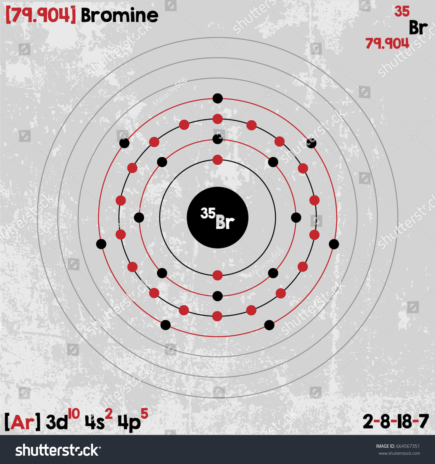 Large Detailed Infographic Element Bromine Stock Vector 664567351 ...