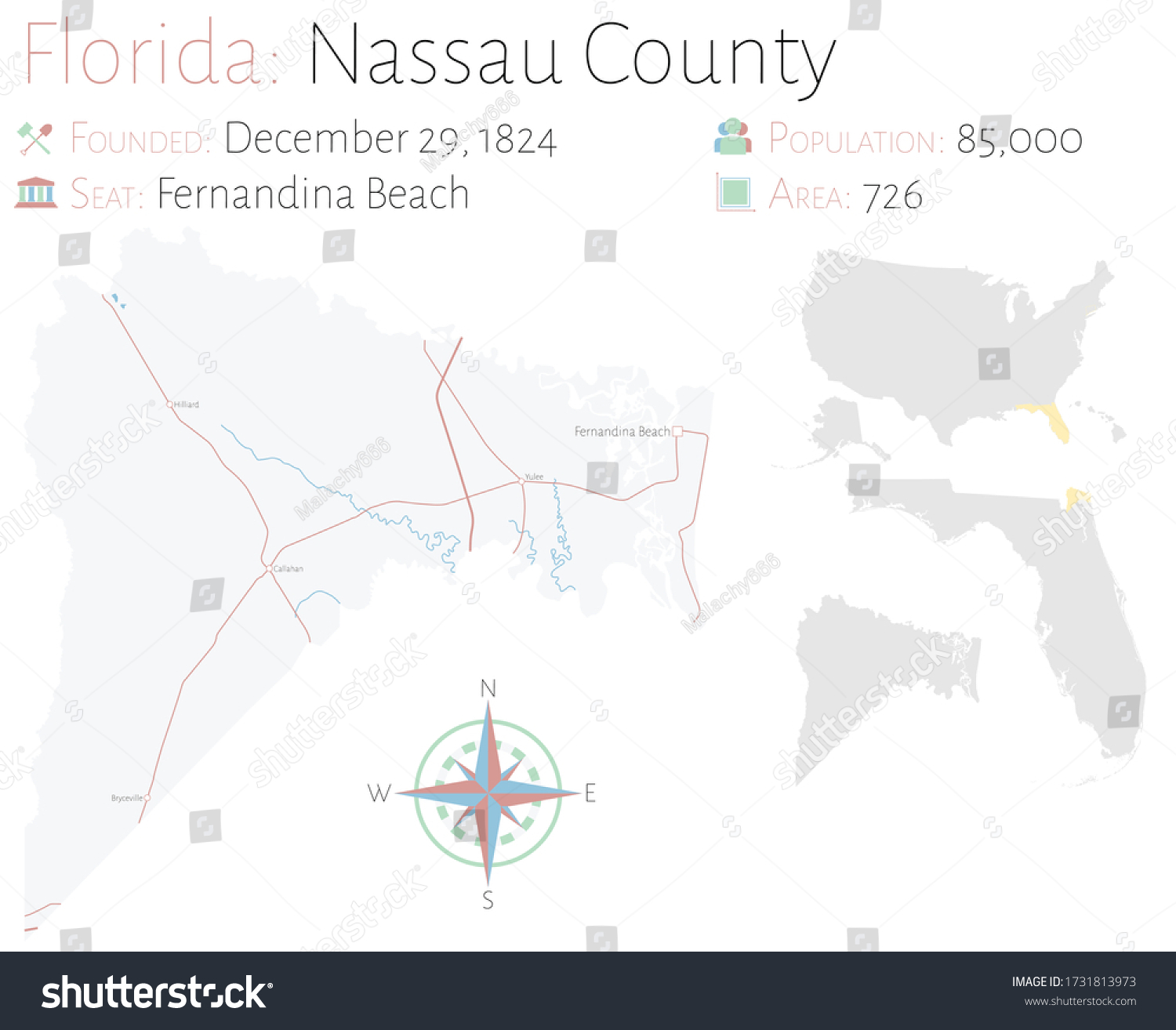 large-detailed-map-nassau-county-florida-stock-vector-royalty-free