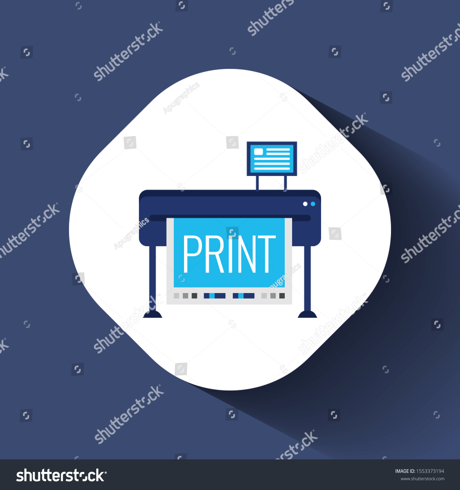 Large Format Full Color Latex Printer: เวกเตอร์สต็อก (ปลอดค่าลิขสิทธิ์ ...